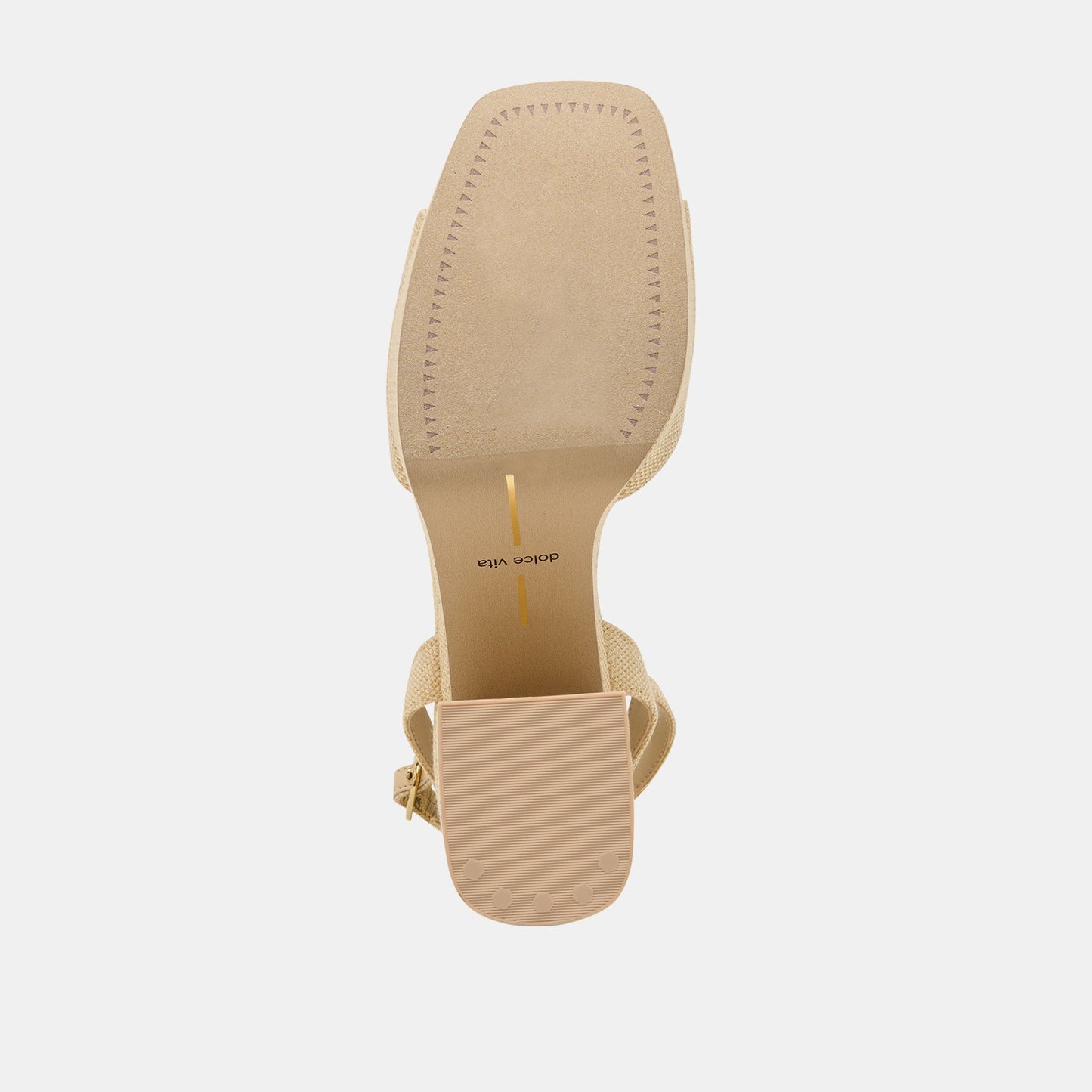 Dolce Vita Felica Natural Raffia Heels