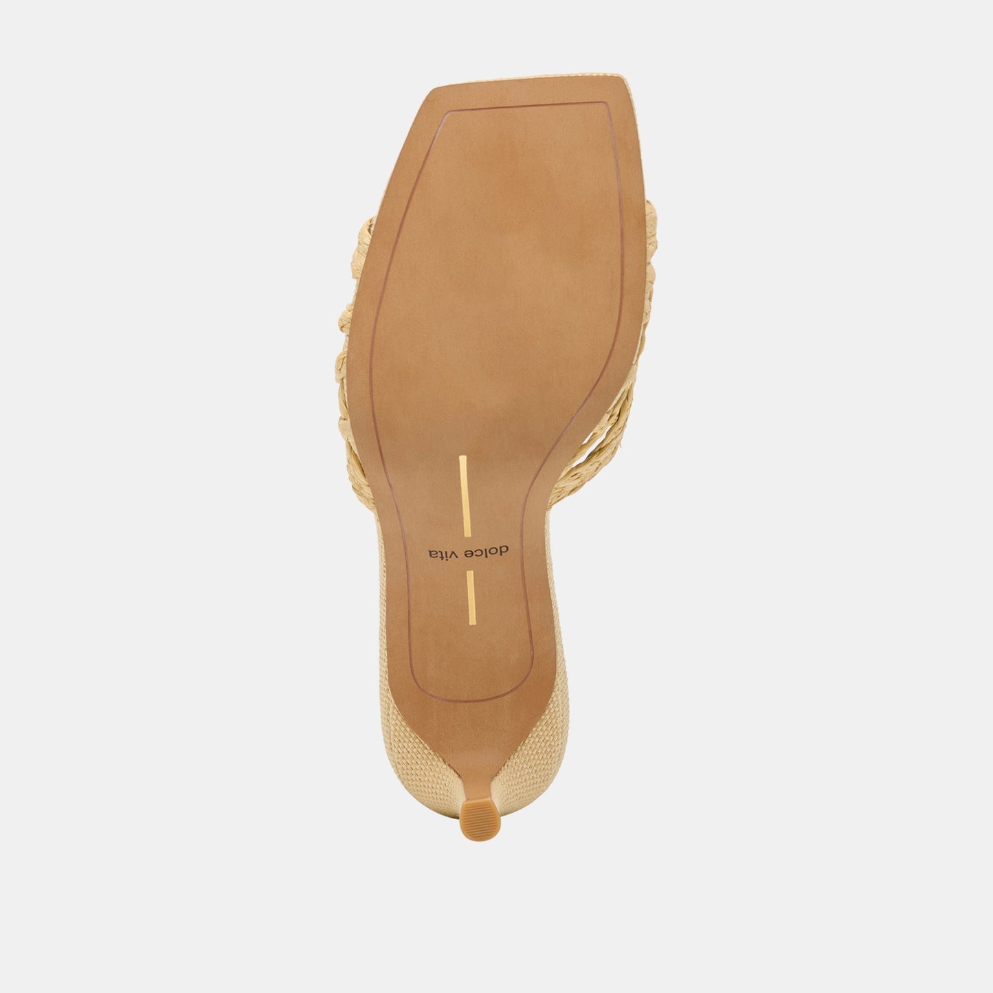 Dolce Vita Bowen Lt Natural Raffia Heels
