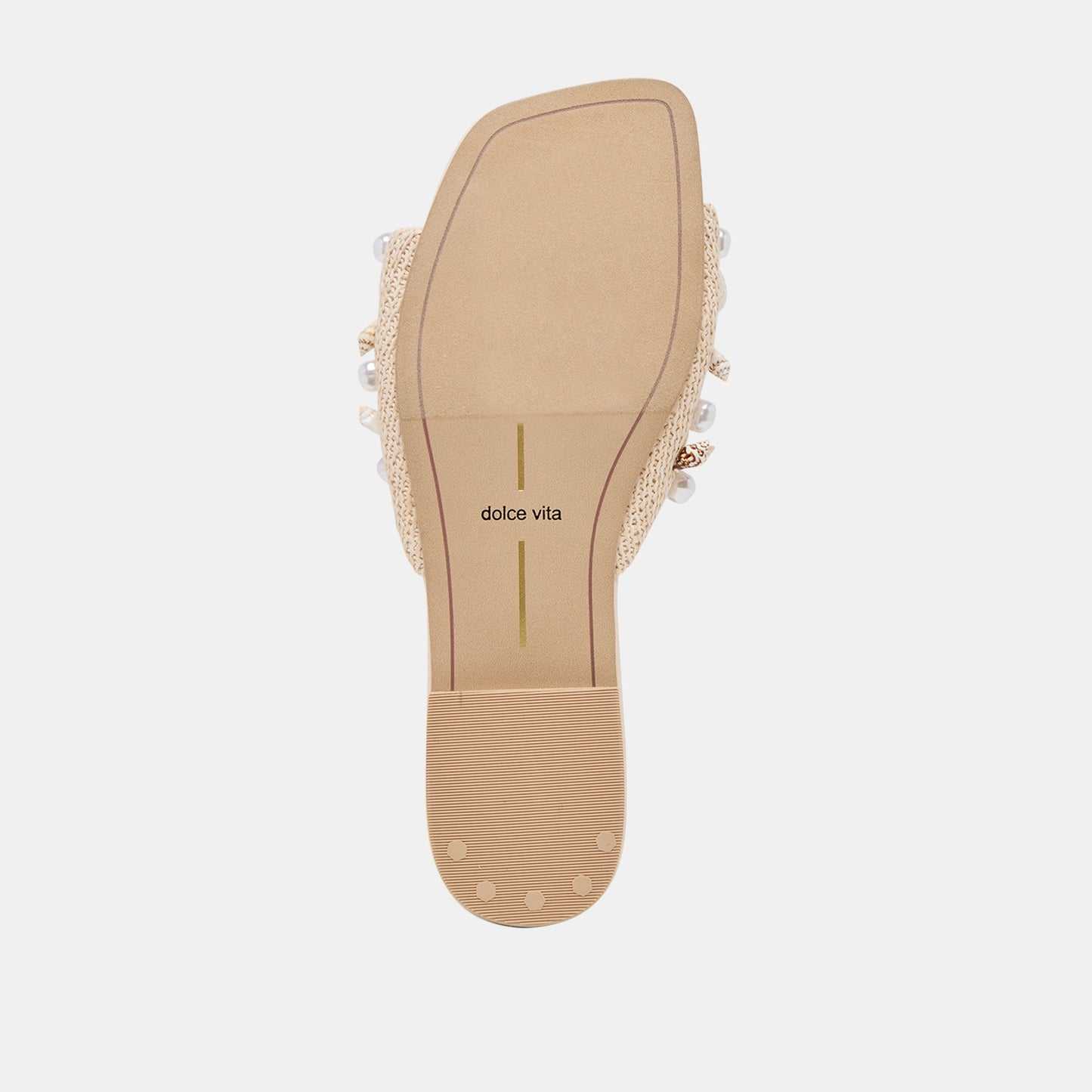 Dolce Vita Lizza Oatmeal Beaded Raffia Sandals