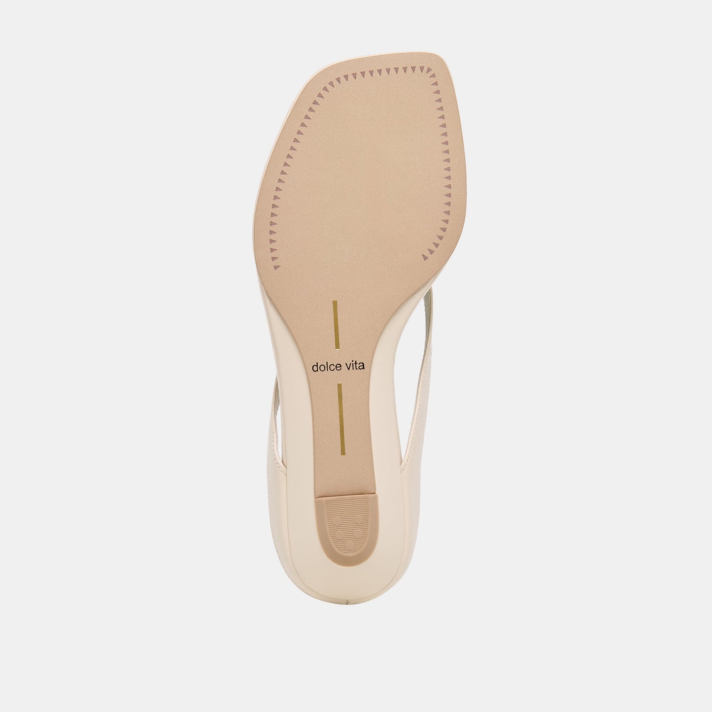 Dolce Vita GIZEL Bone Leather Thong Square-Toe Sandals
