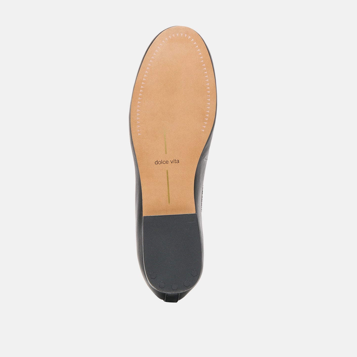 Dolce Vita Ritla Wide Black Leather Ballet Flats