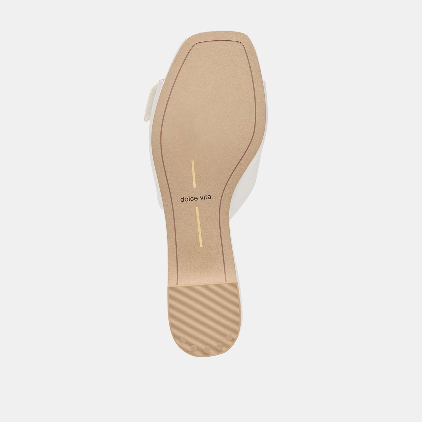 Dolce Vita Edina True White Satin Sandals