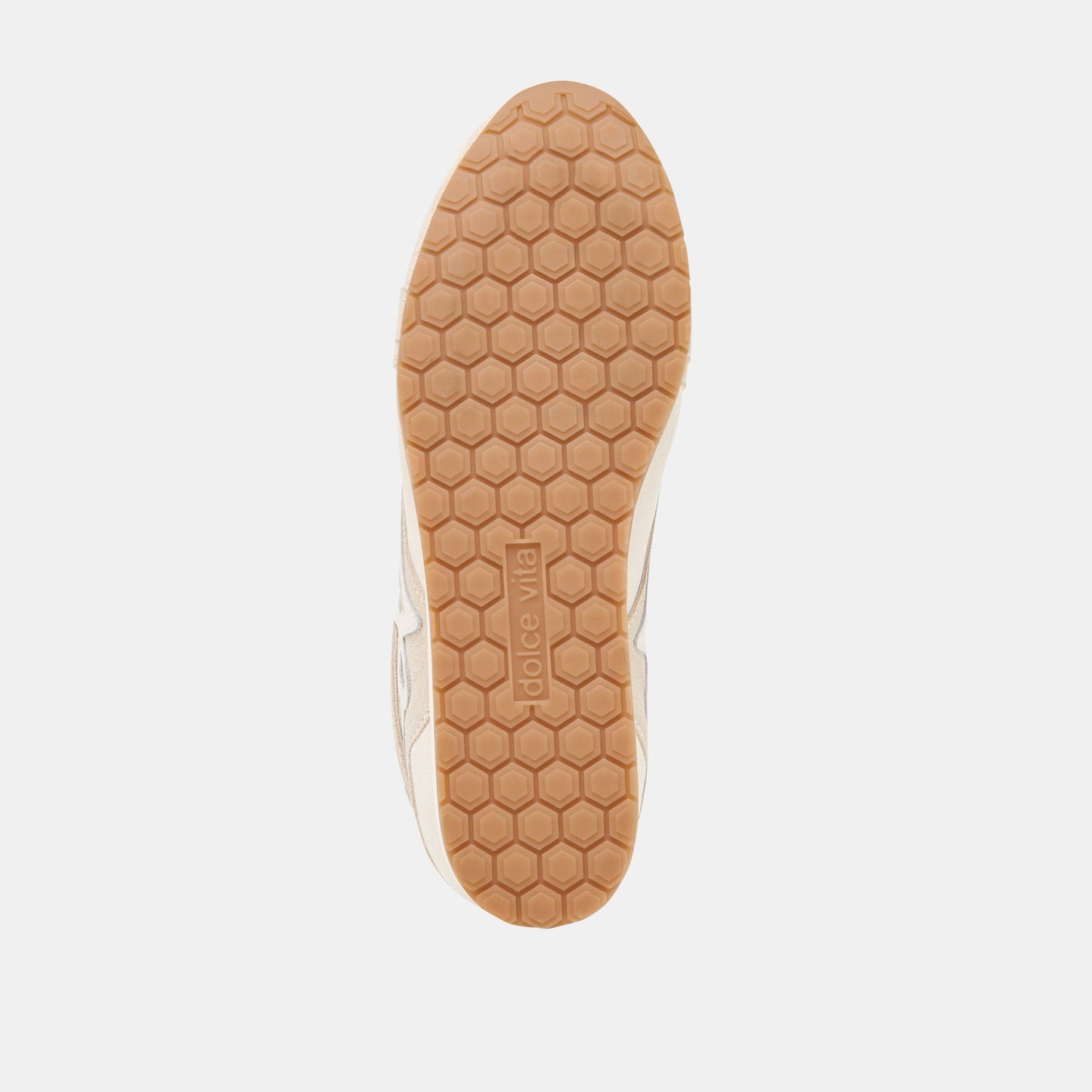 Dolce Vita DEACON Ivory Suede Lace-Up Sneakers