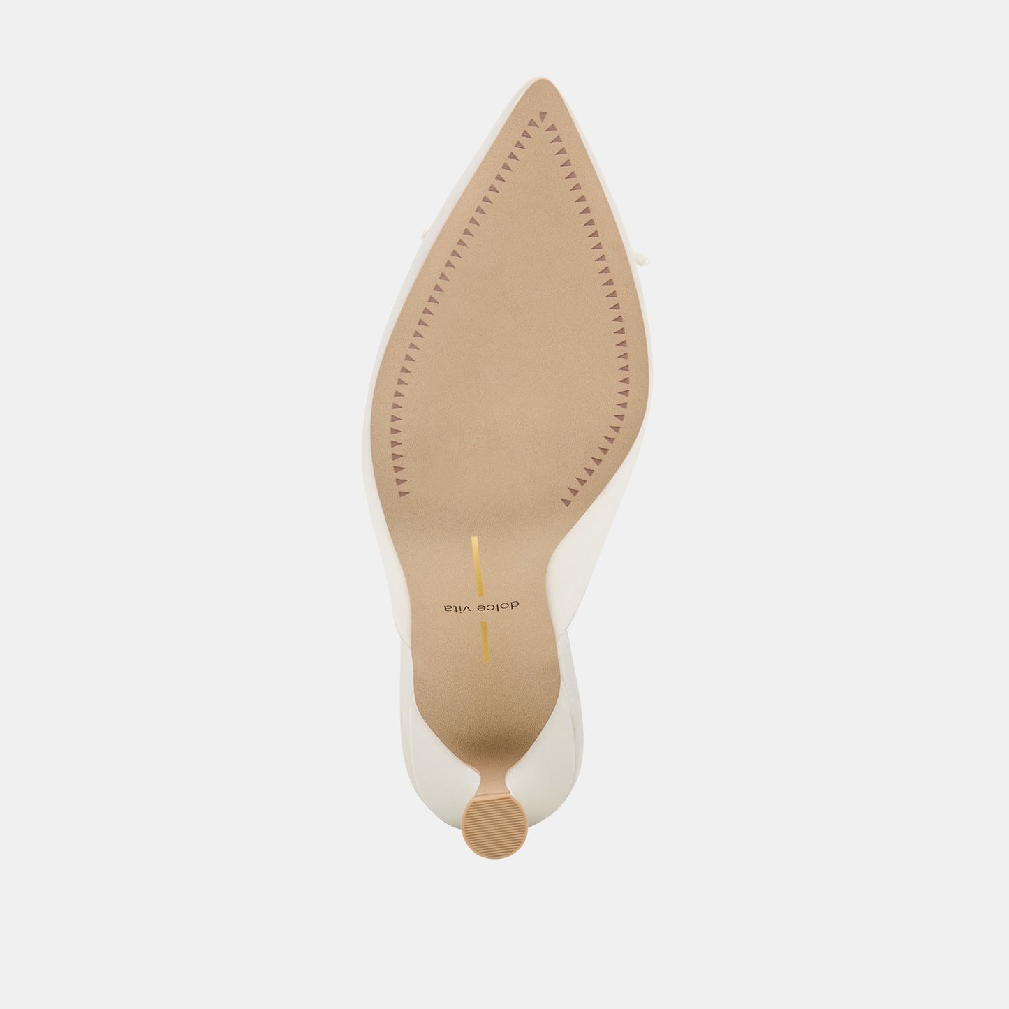 Dolce Vita Cleo High Off White Satin Heels