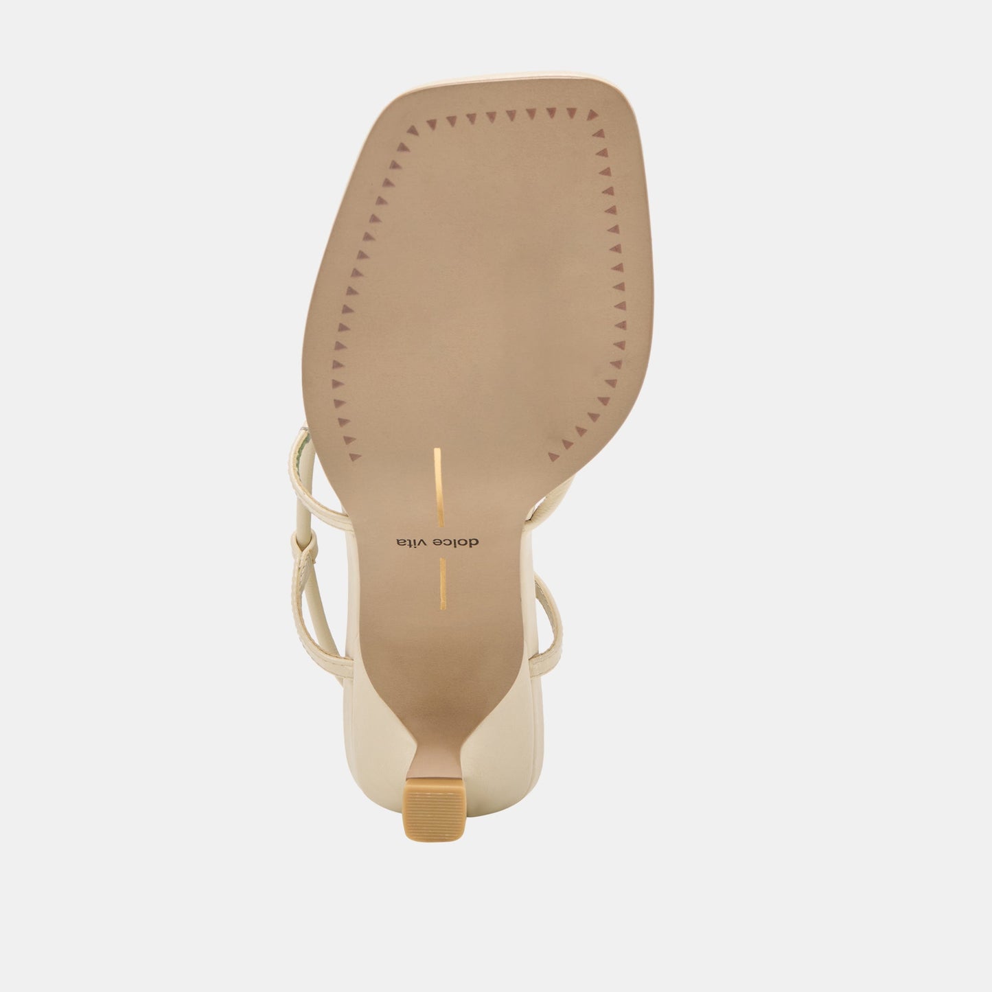 Dolce Vita Manji Wide Creme Leather Heels