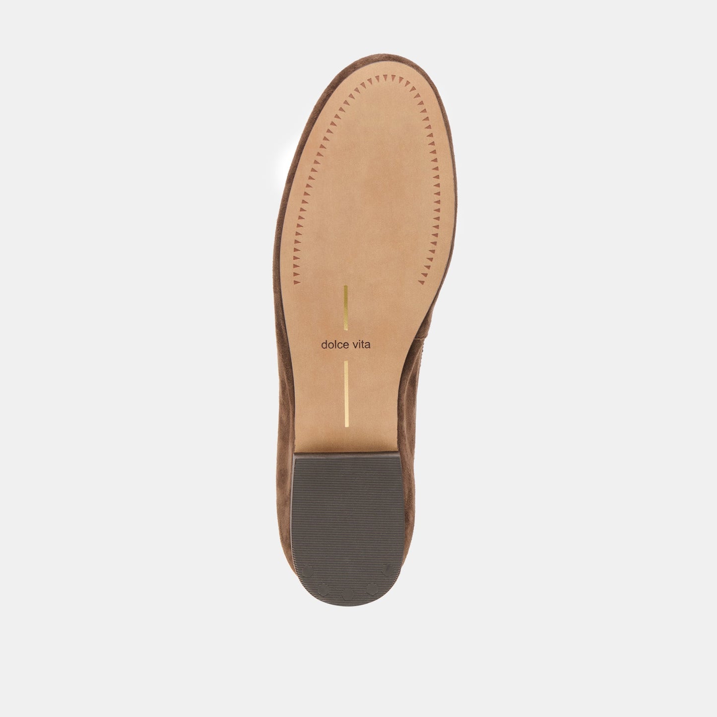 Dolce Vita Ritla Wide Dk Brown Suede Ballet Flats