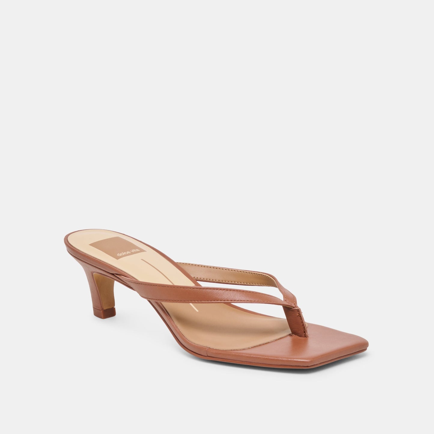 Dolce Vita Ramia Cognac Leather Heels