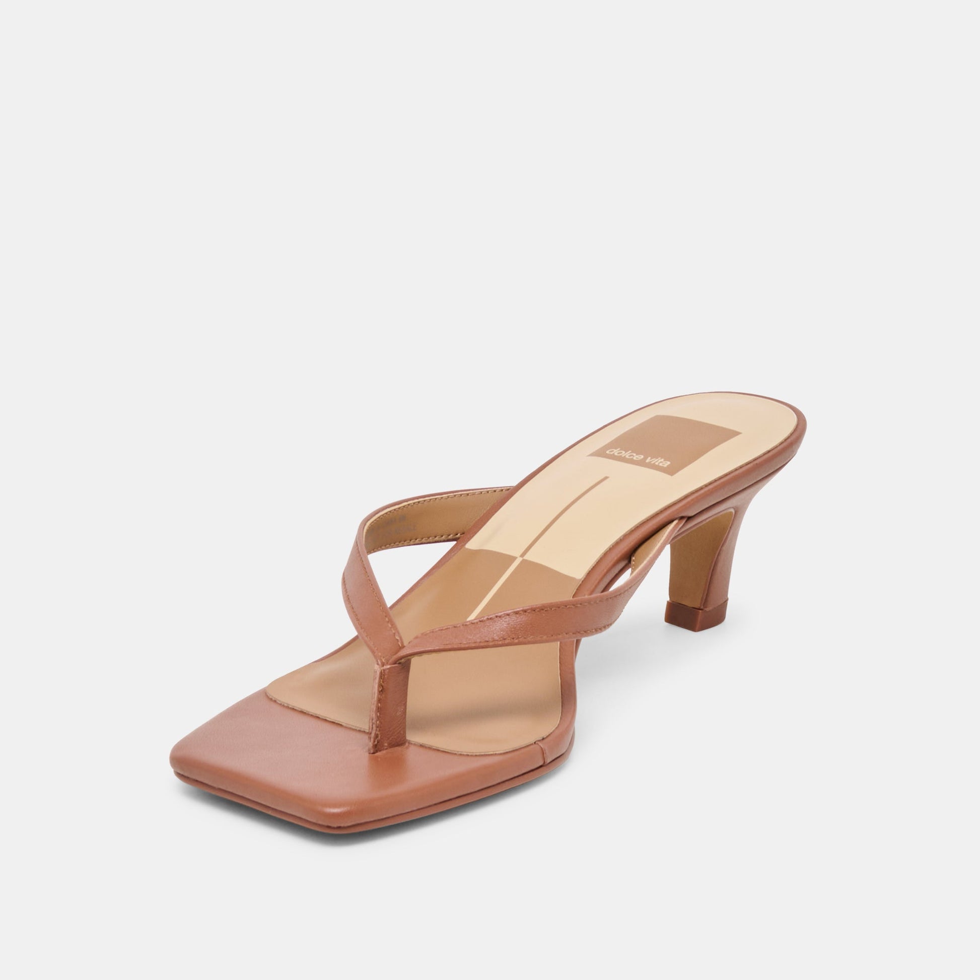 Dolce Vita Ramia Cognac Leather Heels