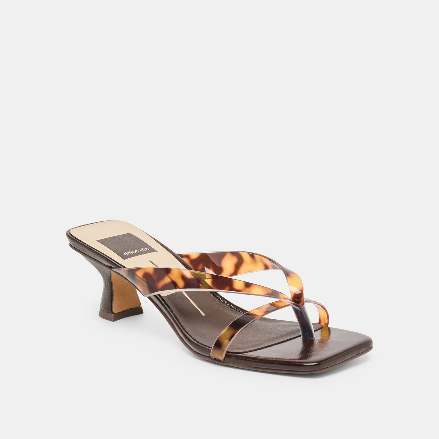 Dolce Vita Brevel Vinyl Tortoise Jelly Heels