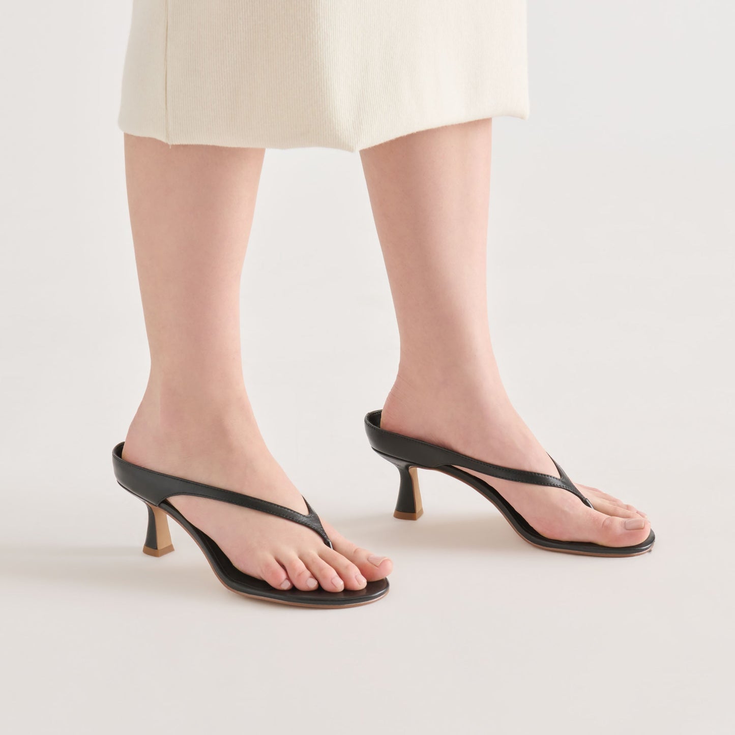 Dolce Vita Doreen Black Leather Heels