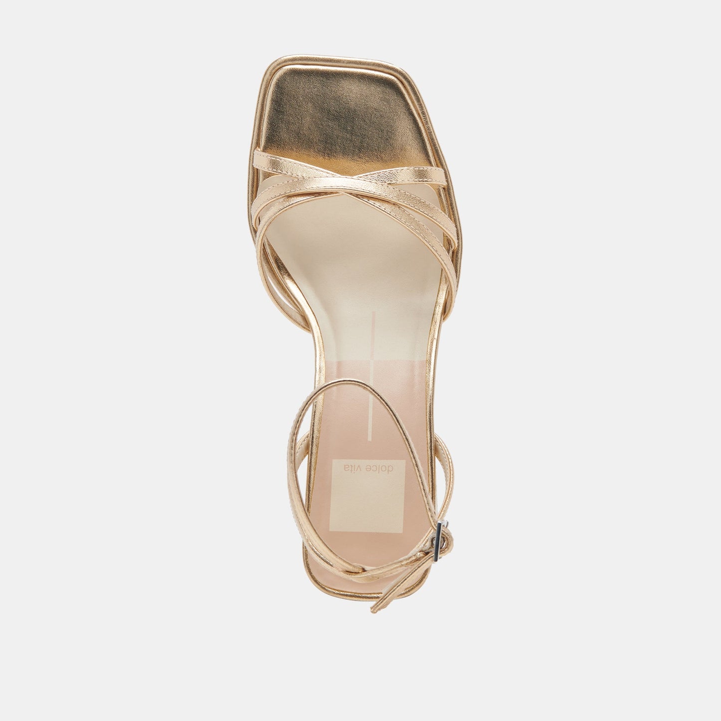Dolce Vita Manji Light Gold Metallic Leather Heels