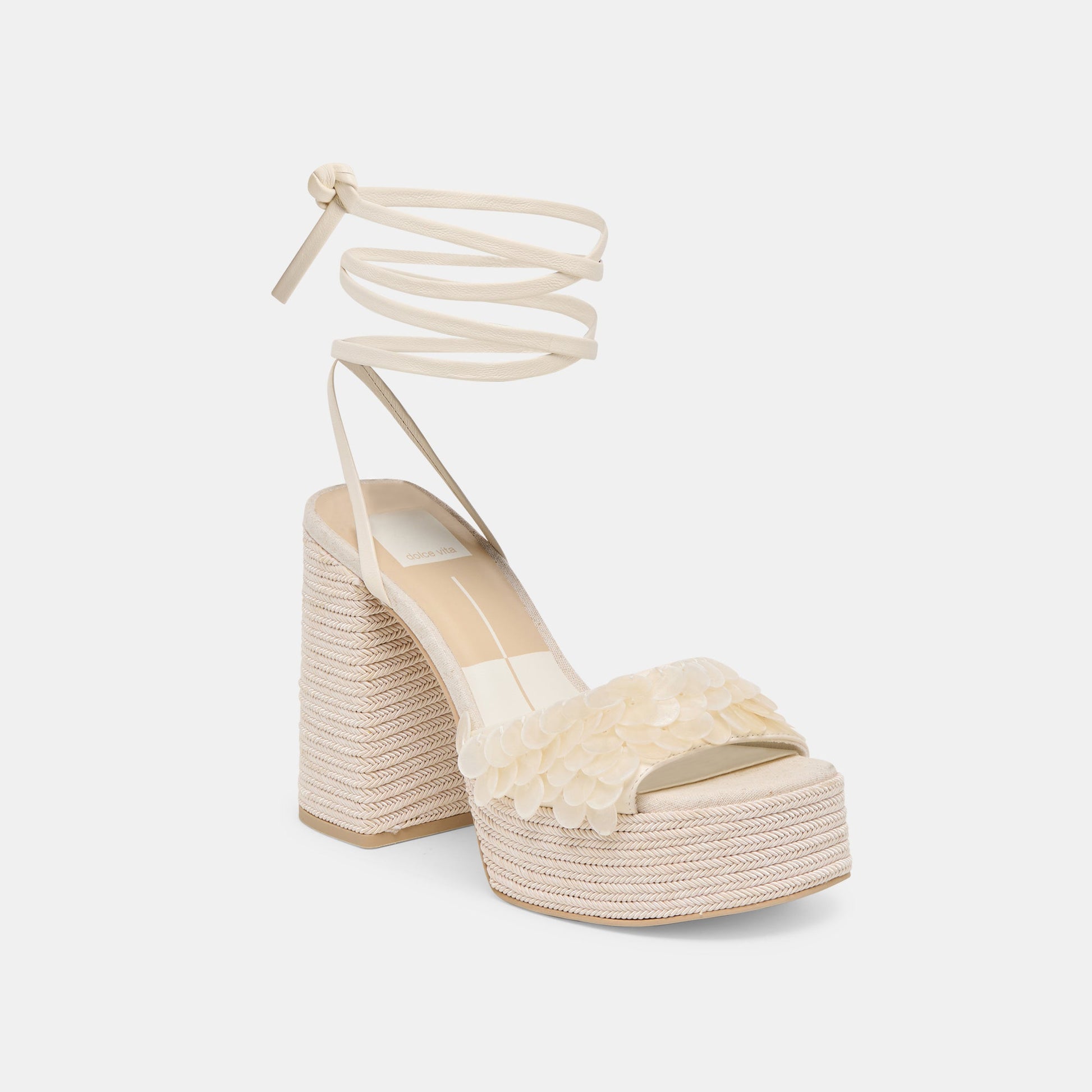 Dolce Vita Dorthy Confetti Ivory Leather Heels