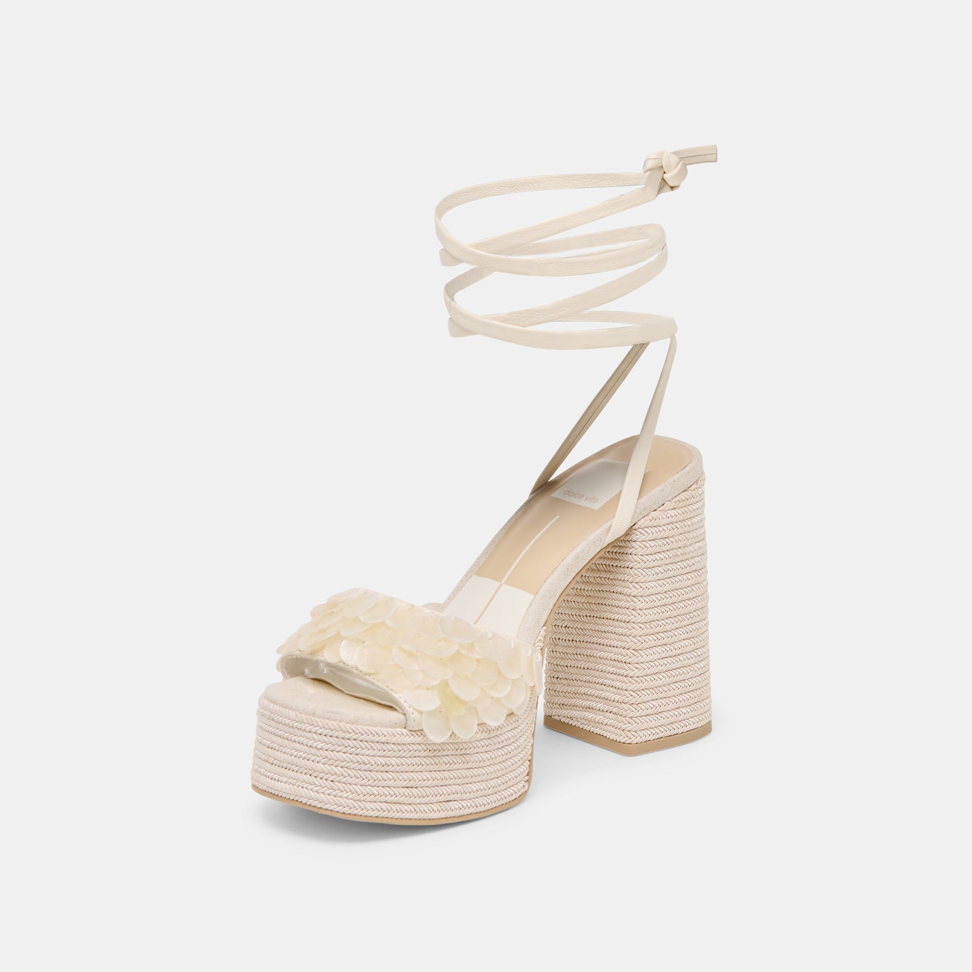 Dolce Vita Dorthy Confetti Ivory Leather Heels