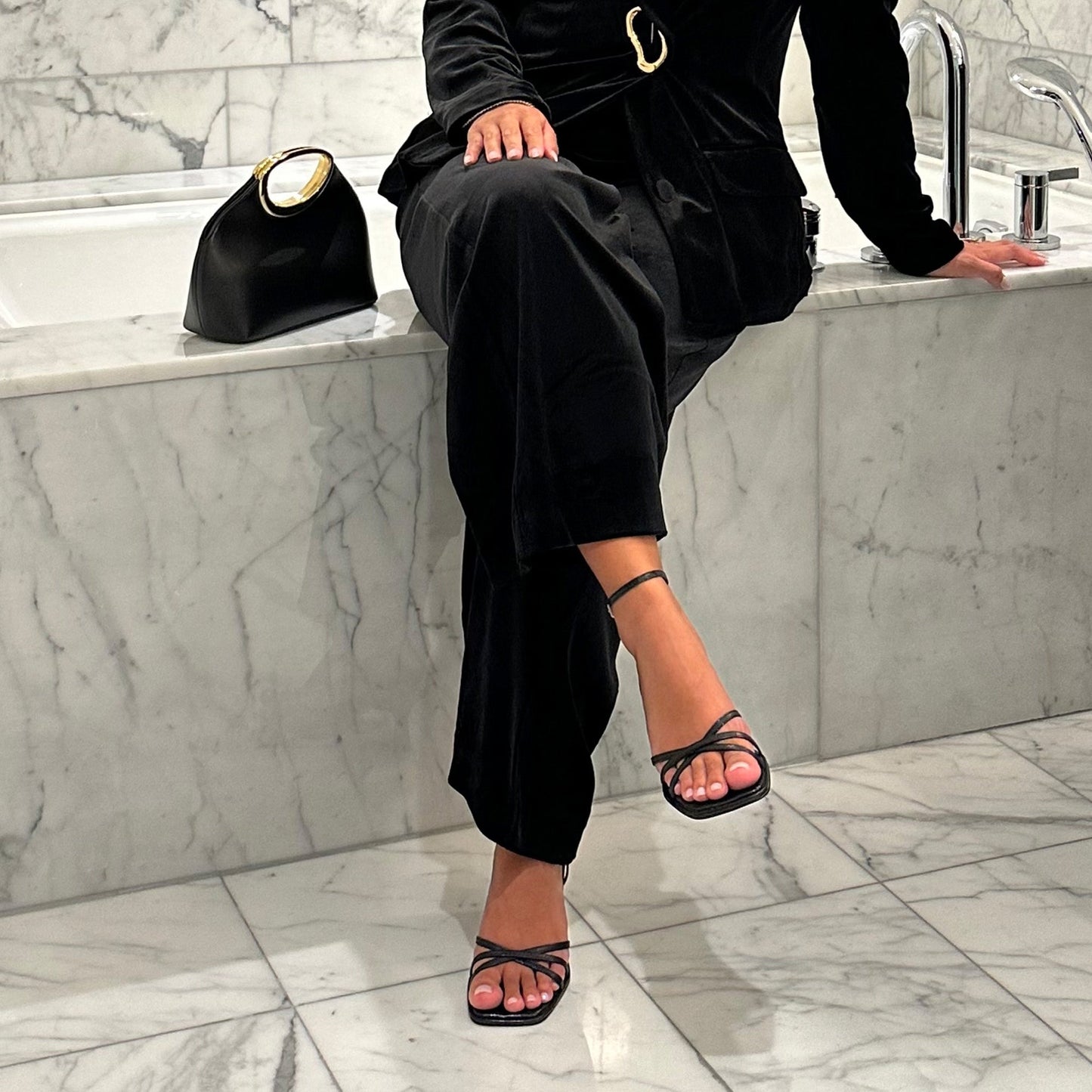 Dolce Vita Manji Midnight Patent Leather Heels