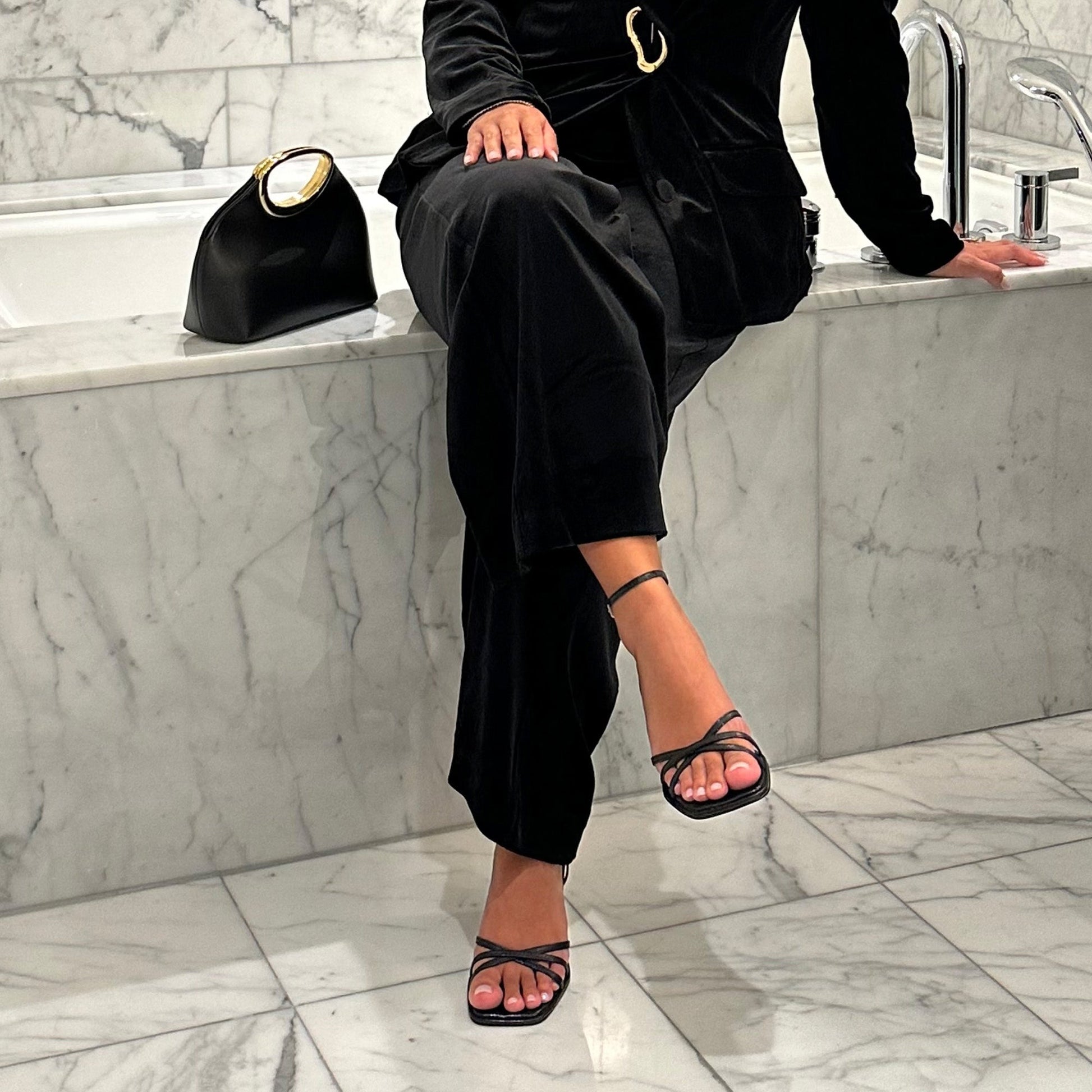 Dolce Vita Manji Midnight Patent Leather Heels