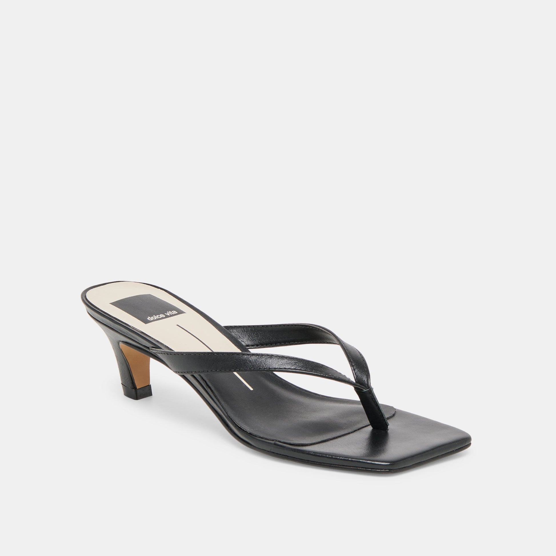 Dolce Vita Ramia Black Leather Heels