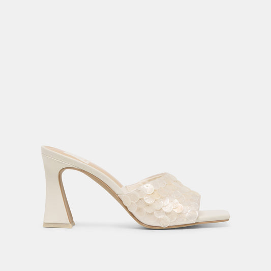 Dolce Vita Nandy Confetti Ivory Sequin Heels