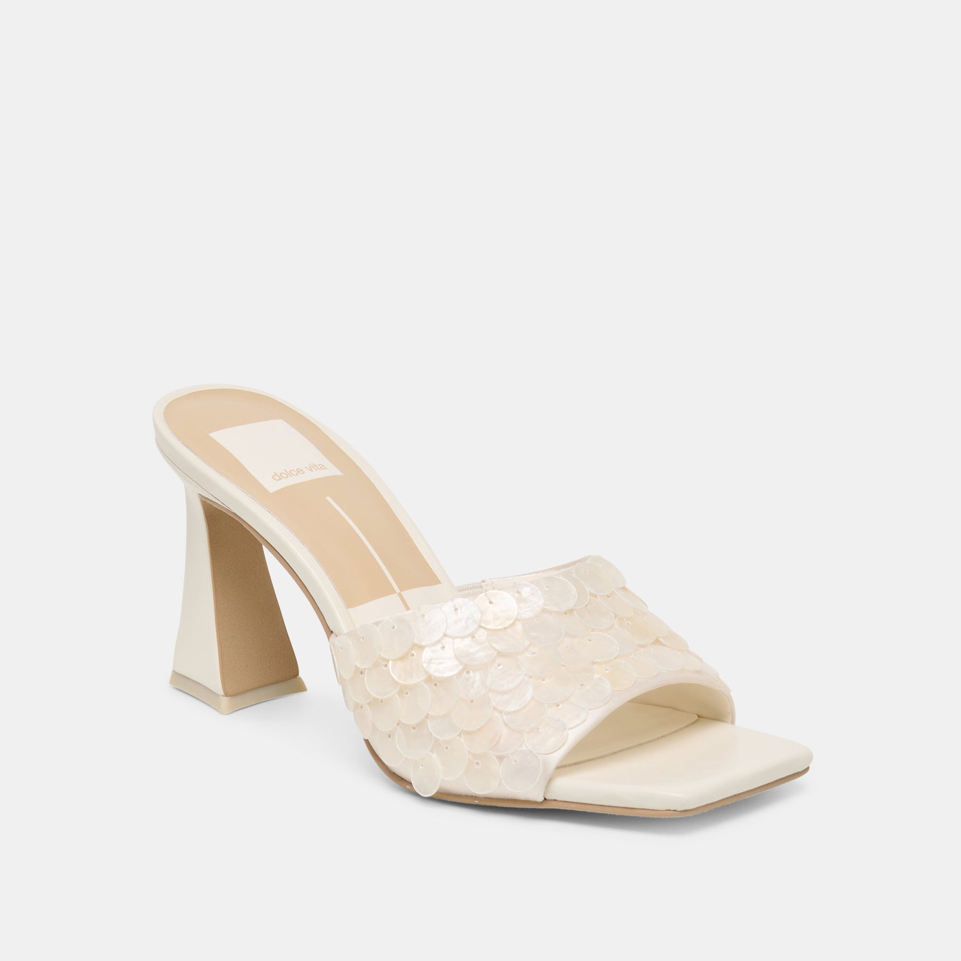 Dolce Vita Nandy Confetti Ivory Sequin Heels