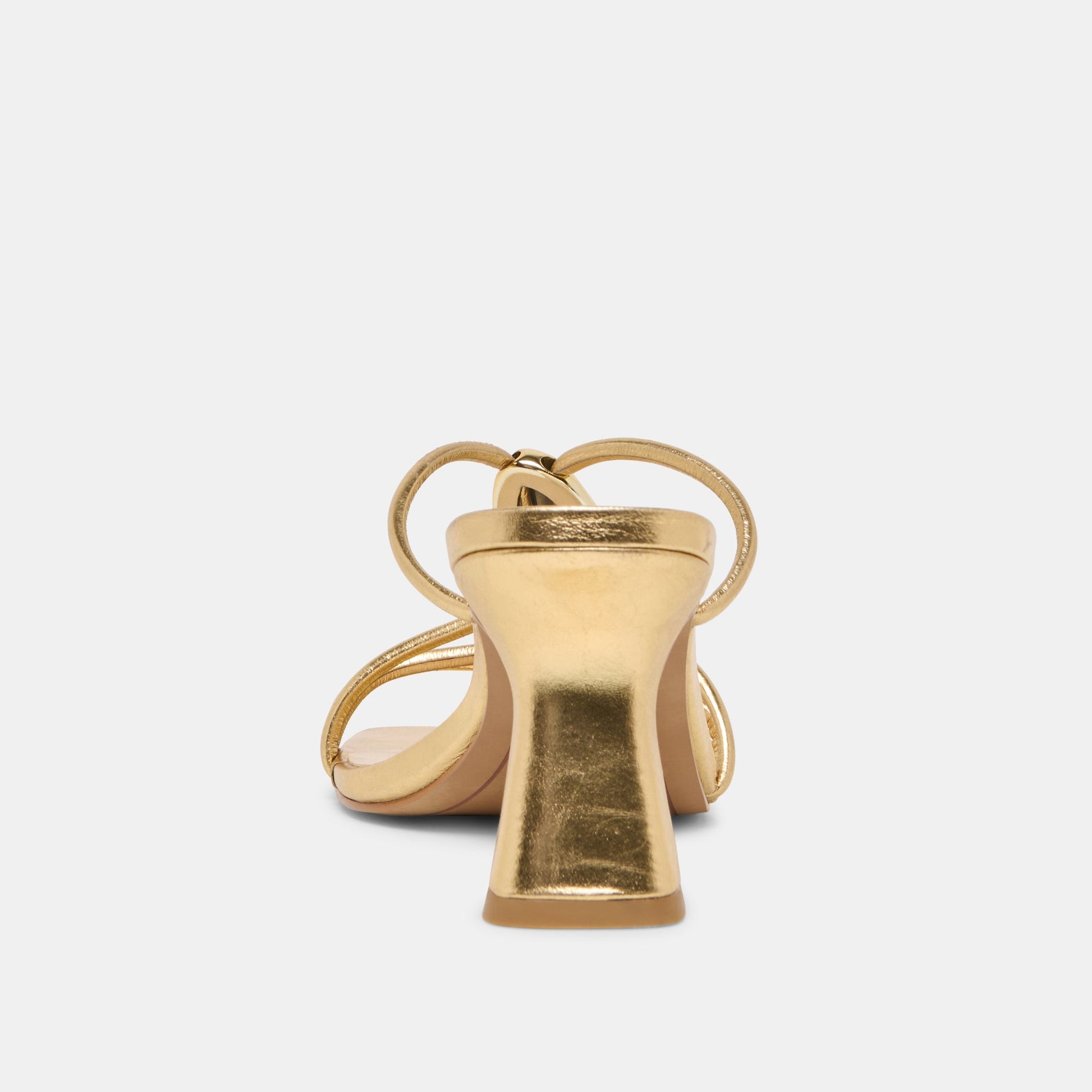 Dolce Vita Alayna Gold Leather Heels