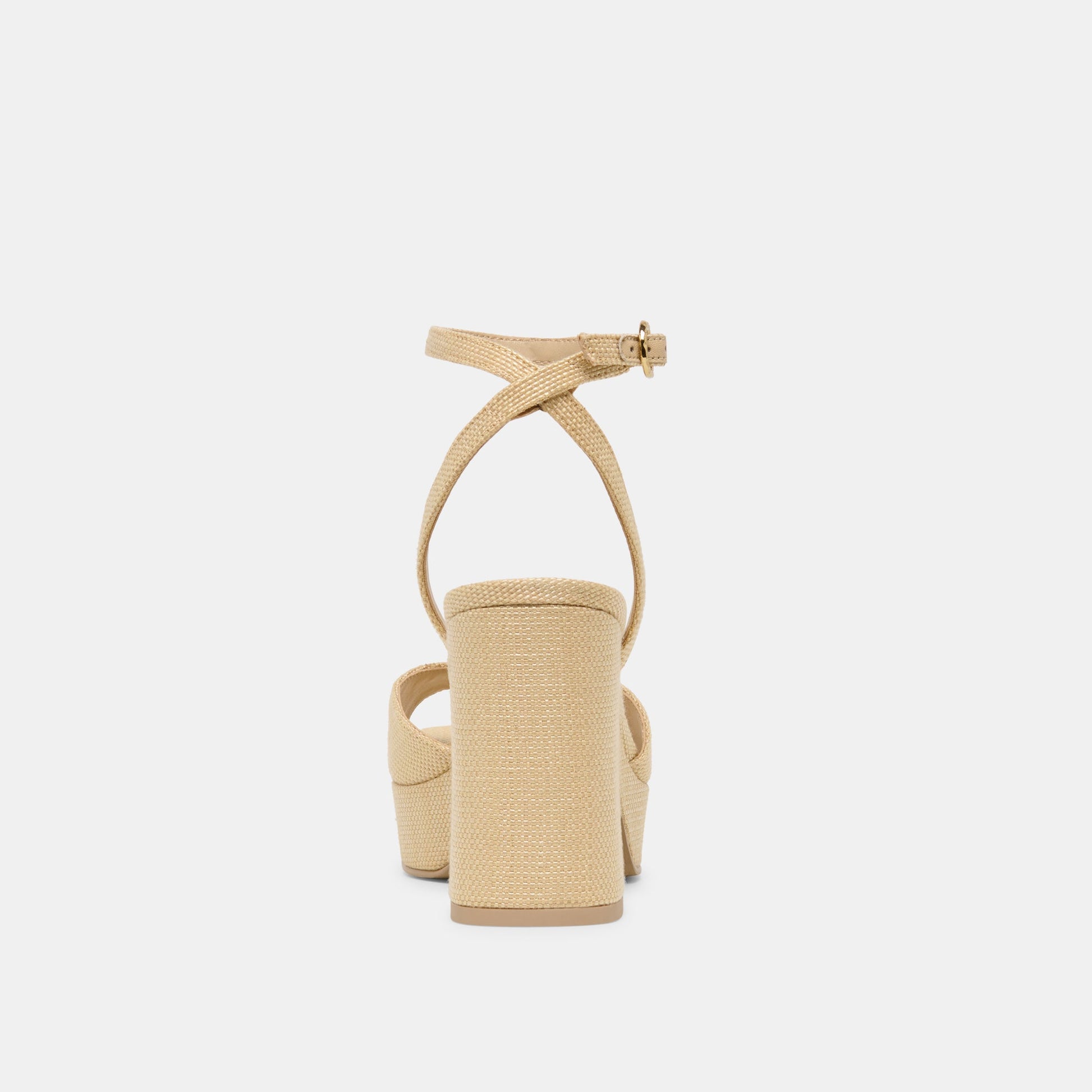 Dolce Vita Felica Natural Raffia Heels