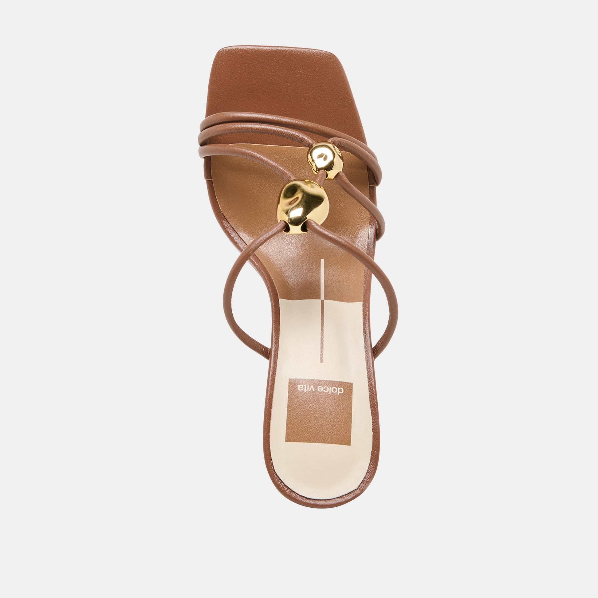 Dolce Vita Alayna Cognac Leather Heels