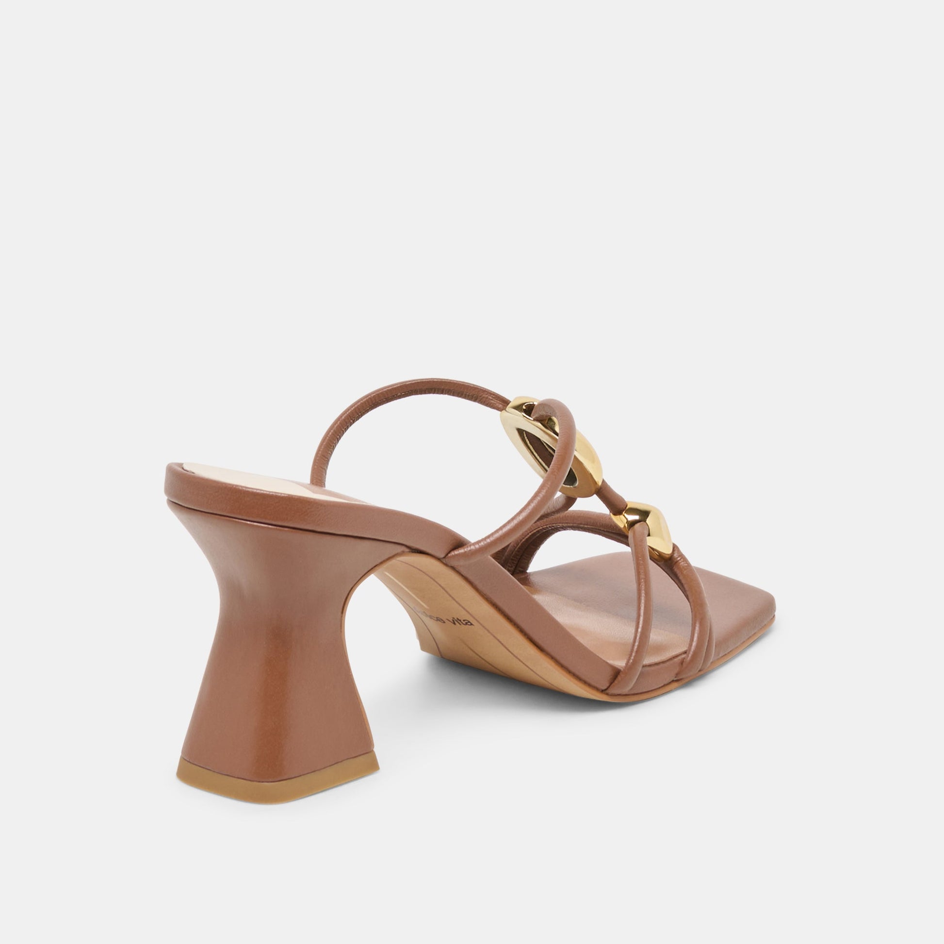 Dolce Vita Alayna Cognac Leather Heels