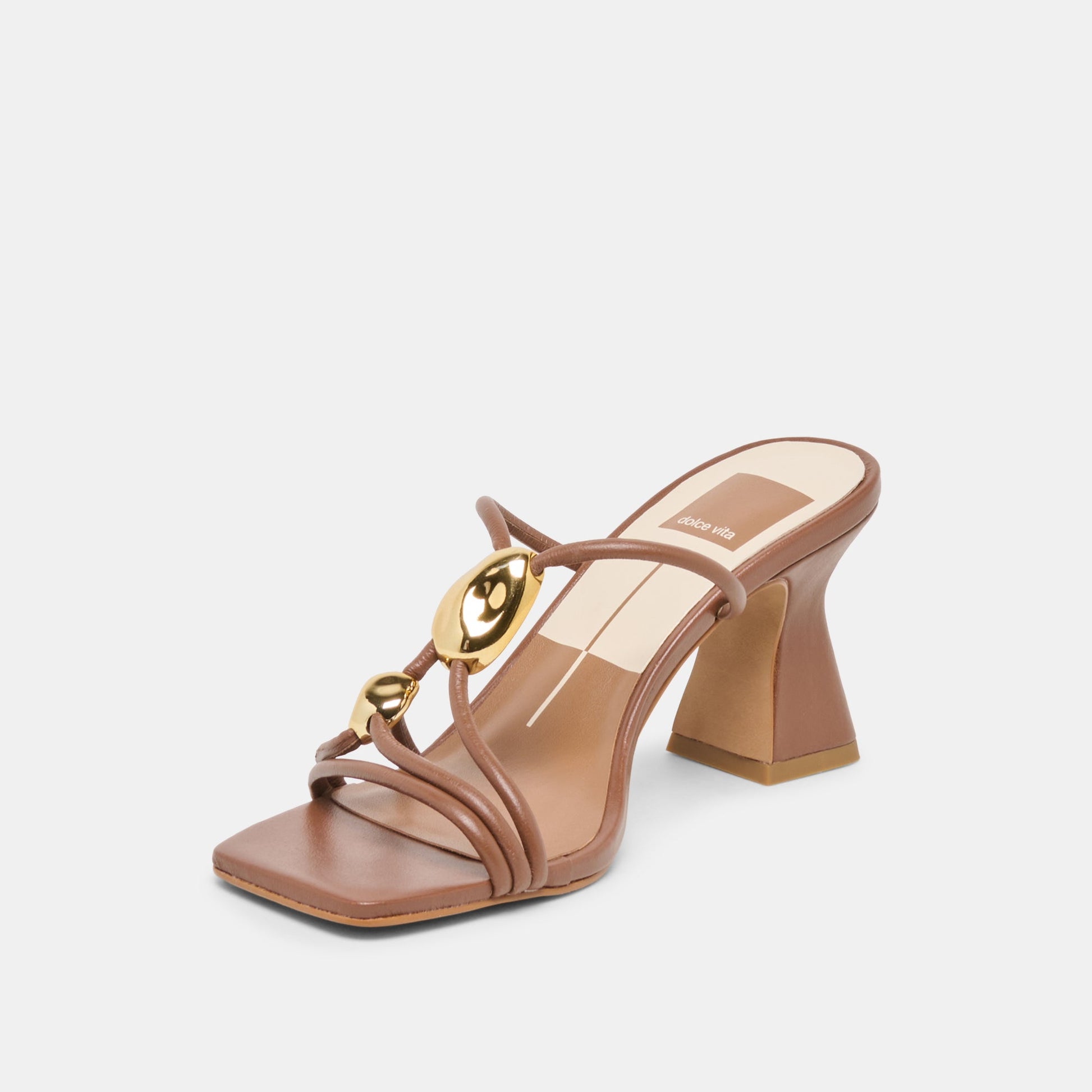Dolce Vita Alayna Cognac Leather Heels
