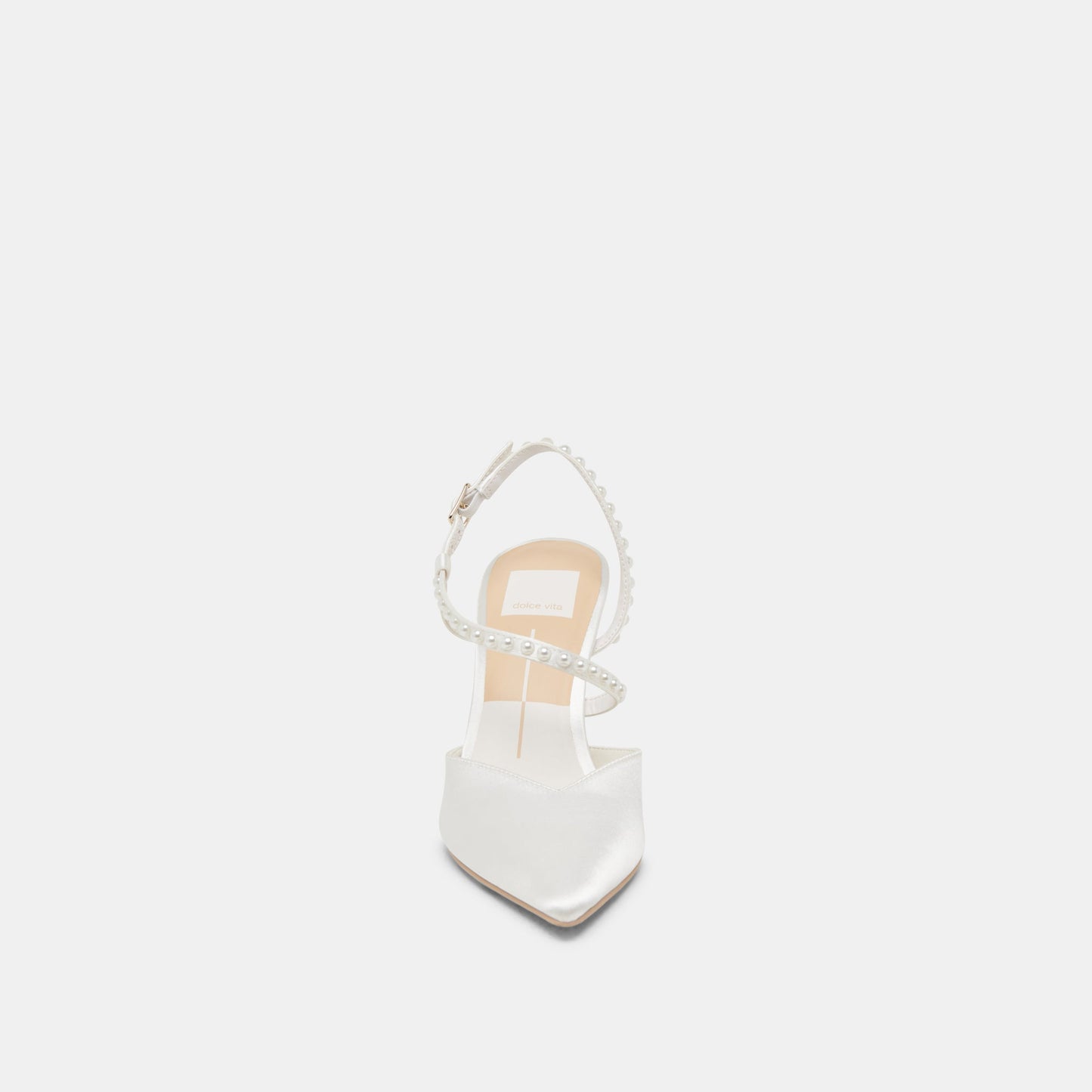 Dolce Vita KAMRA PEARL HEELS TRUE WHITE SATIN
 – Dolce Vita