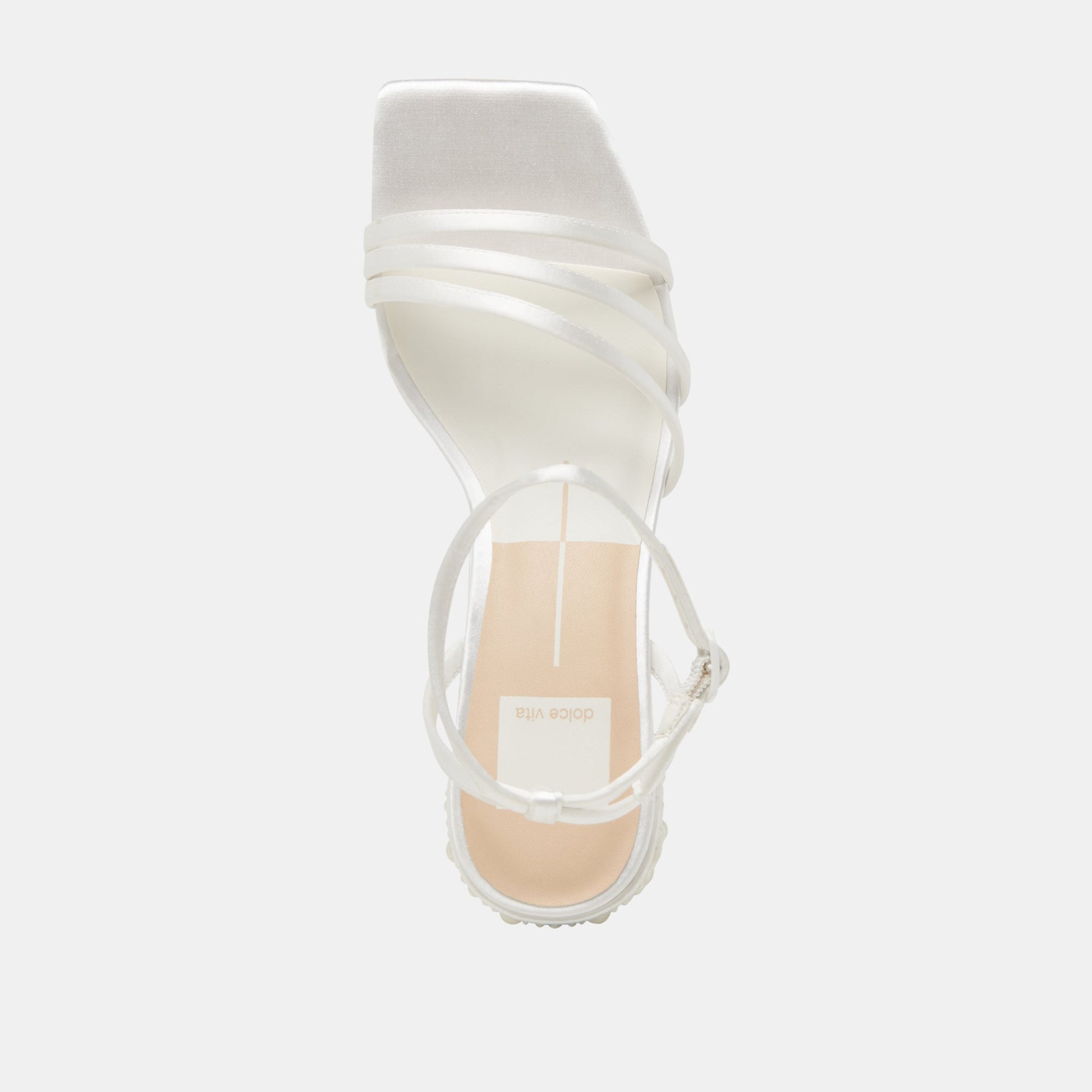 Dolce Vita YSABEL PEARL HEELS TRUE WHITE SATIN
 – Dolce Vita