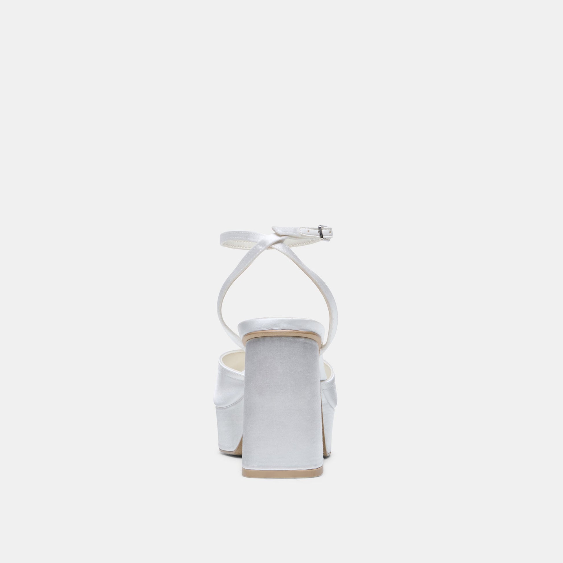 Dolce Vita Bryla White Satin Heels