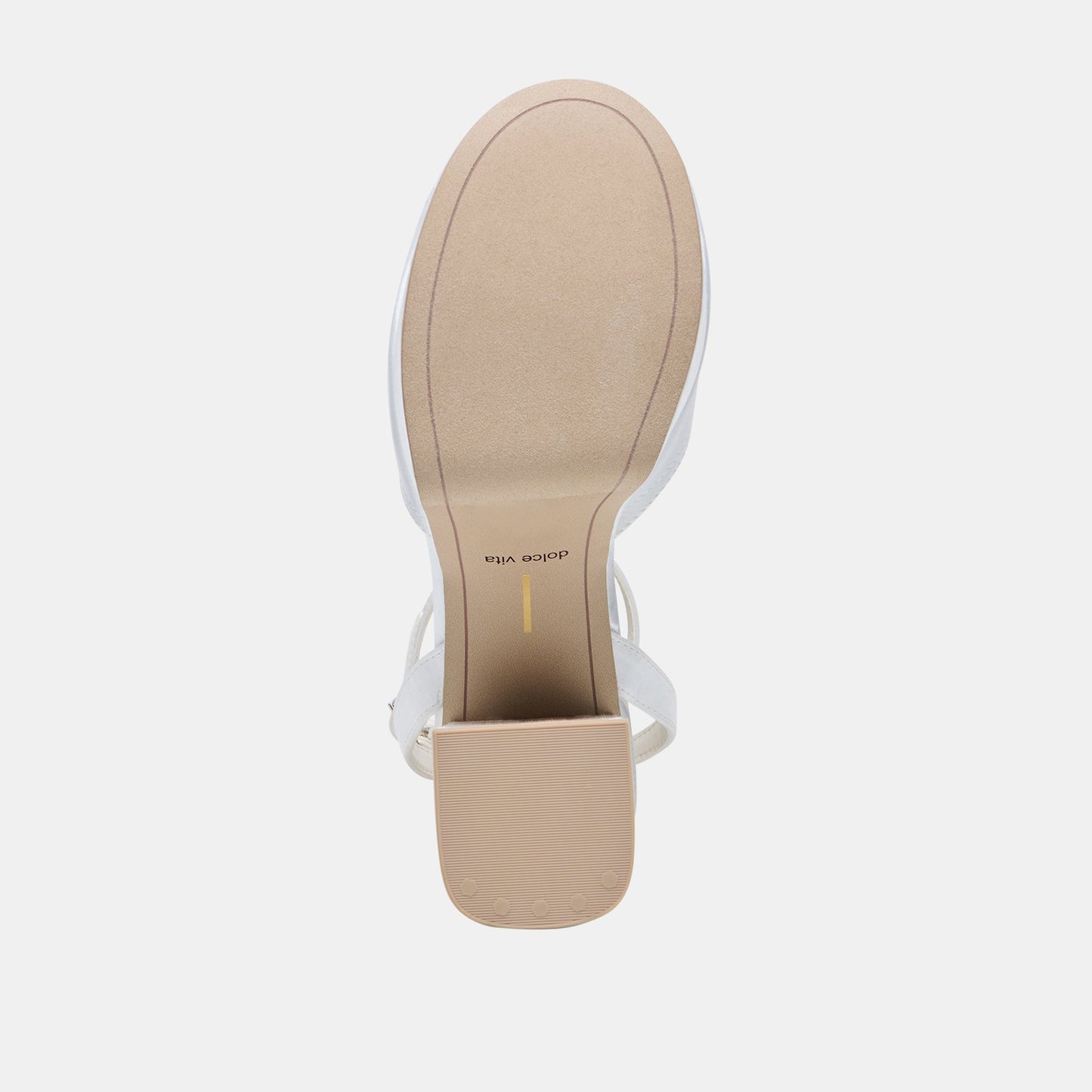 Dolce Vita Bryla White Satin Heels