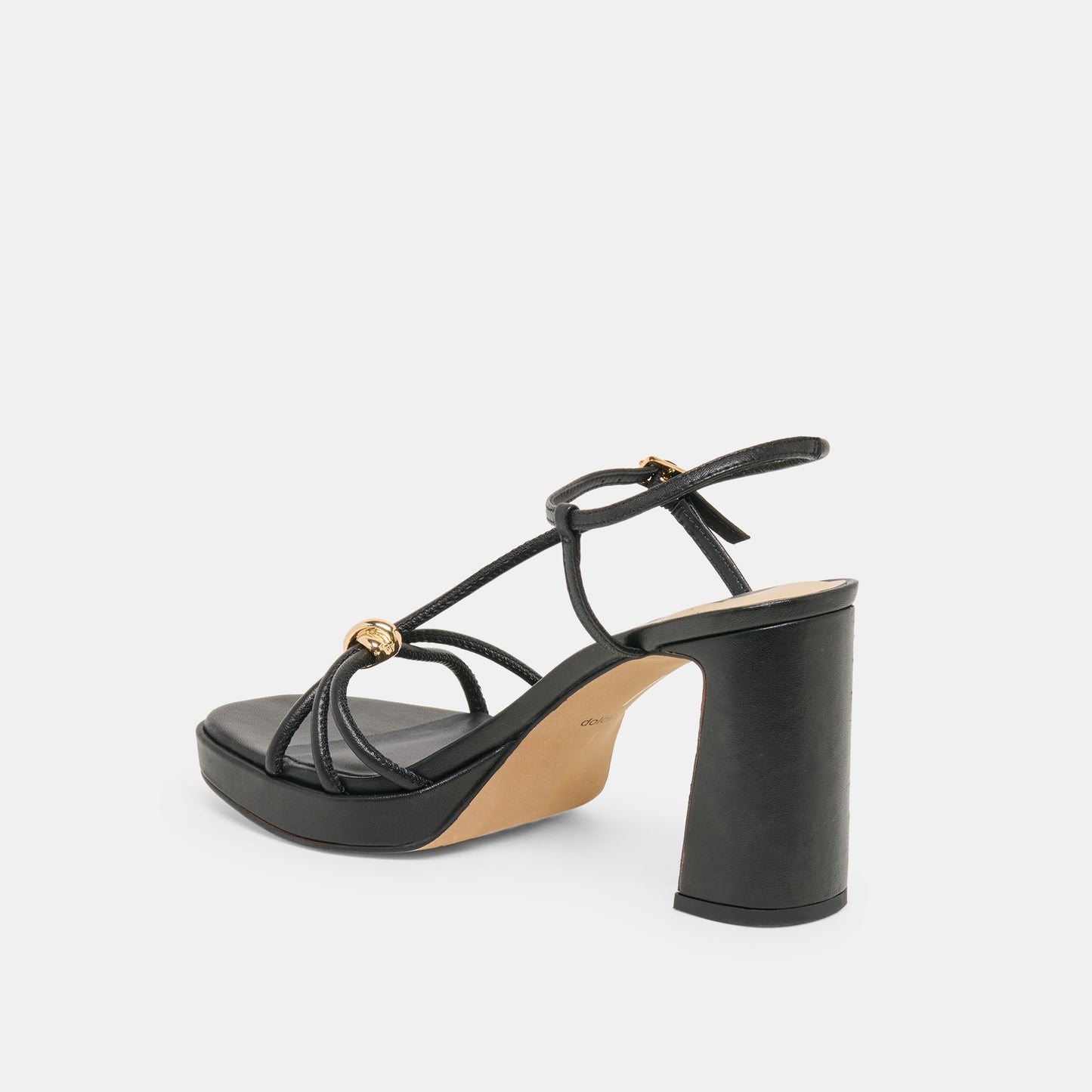Dolce Vita Odete Black Leather Heels