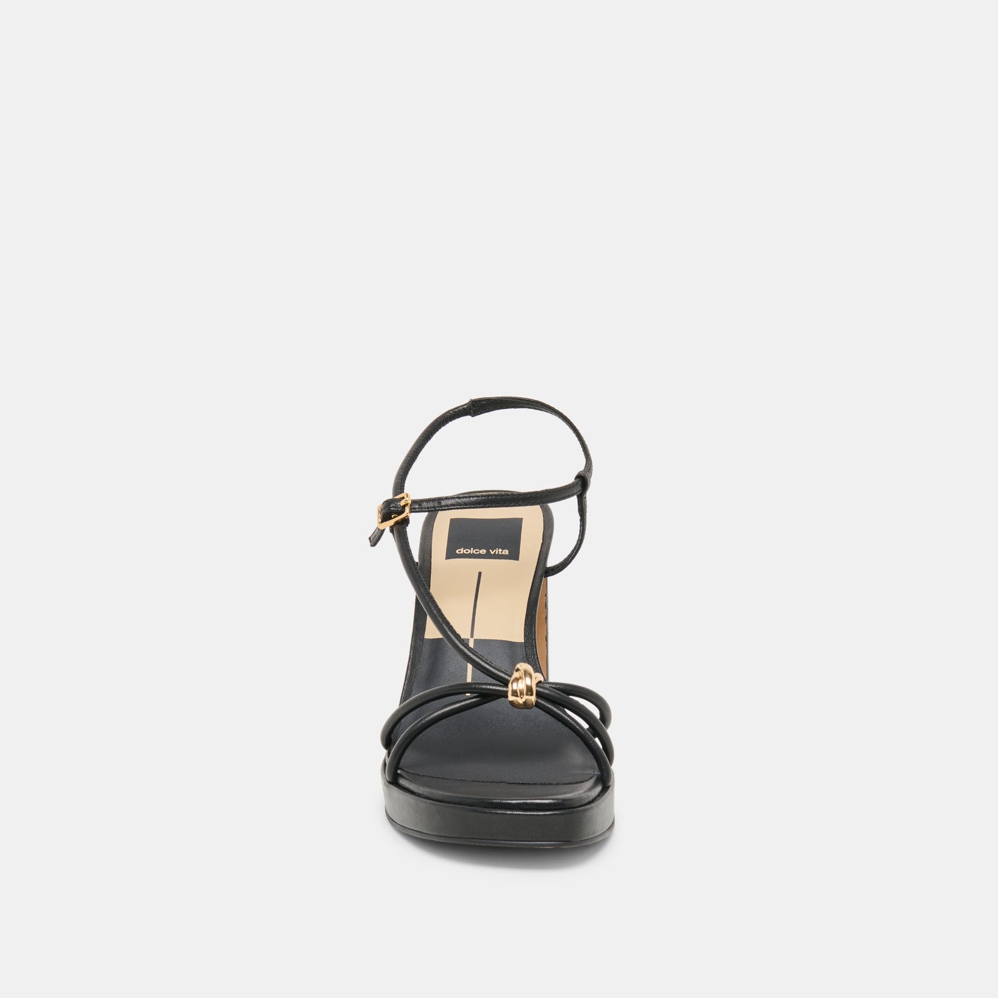 Dolce Vita Odete Black Leather Heels