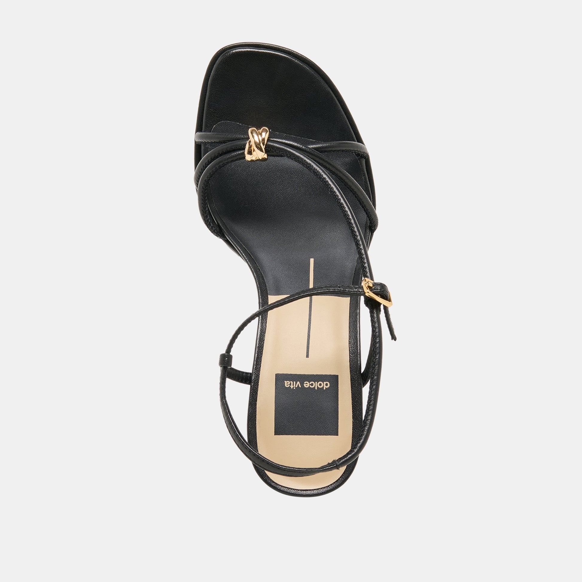 Dolce Vita Odete Black Leather Heels