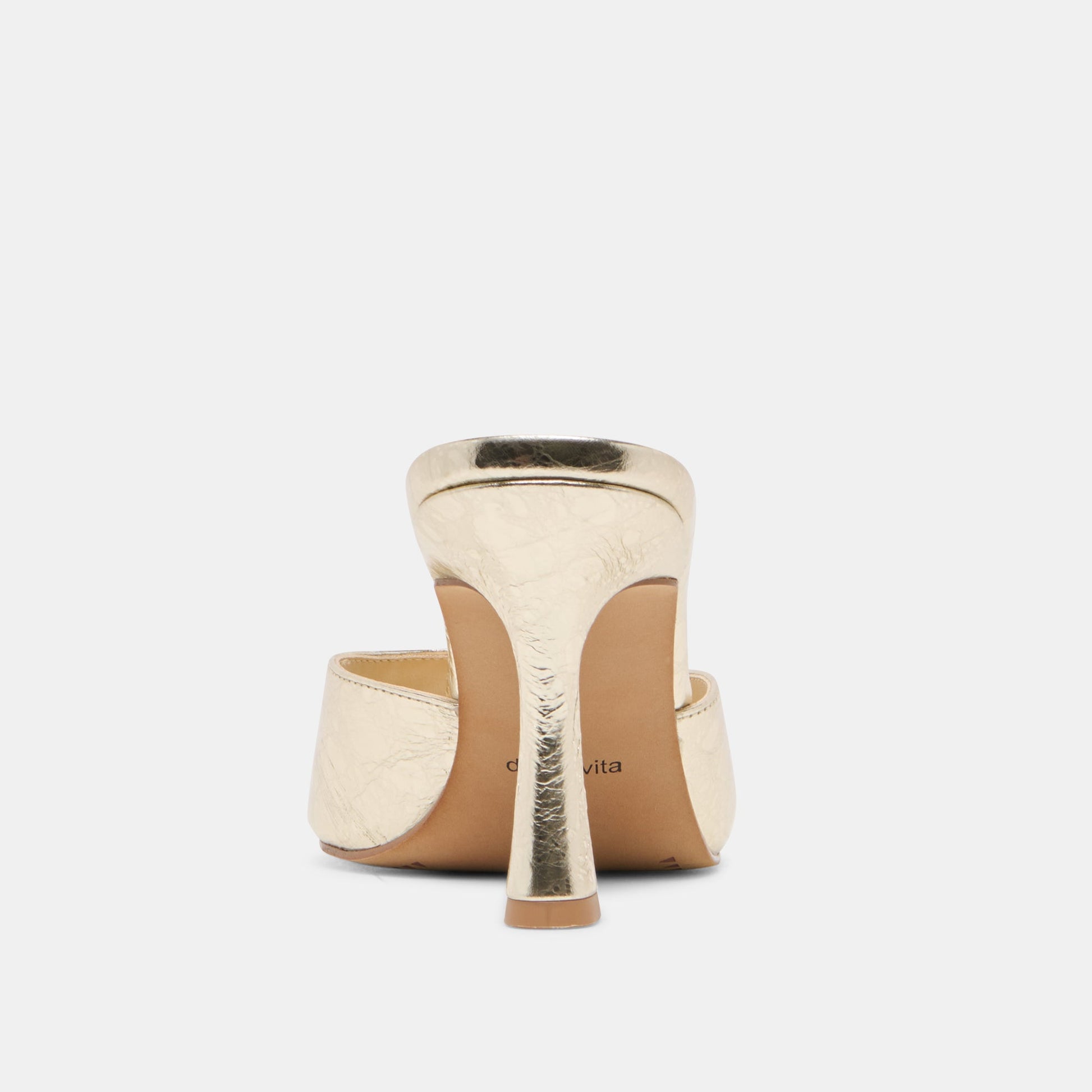 Dolce Vita Rosha Platinum Distressed Leather Heels