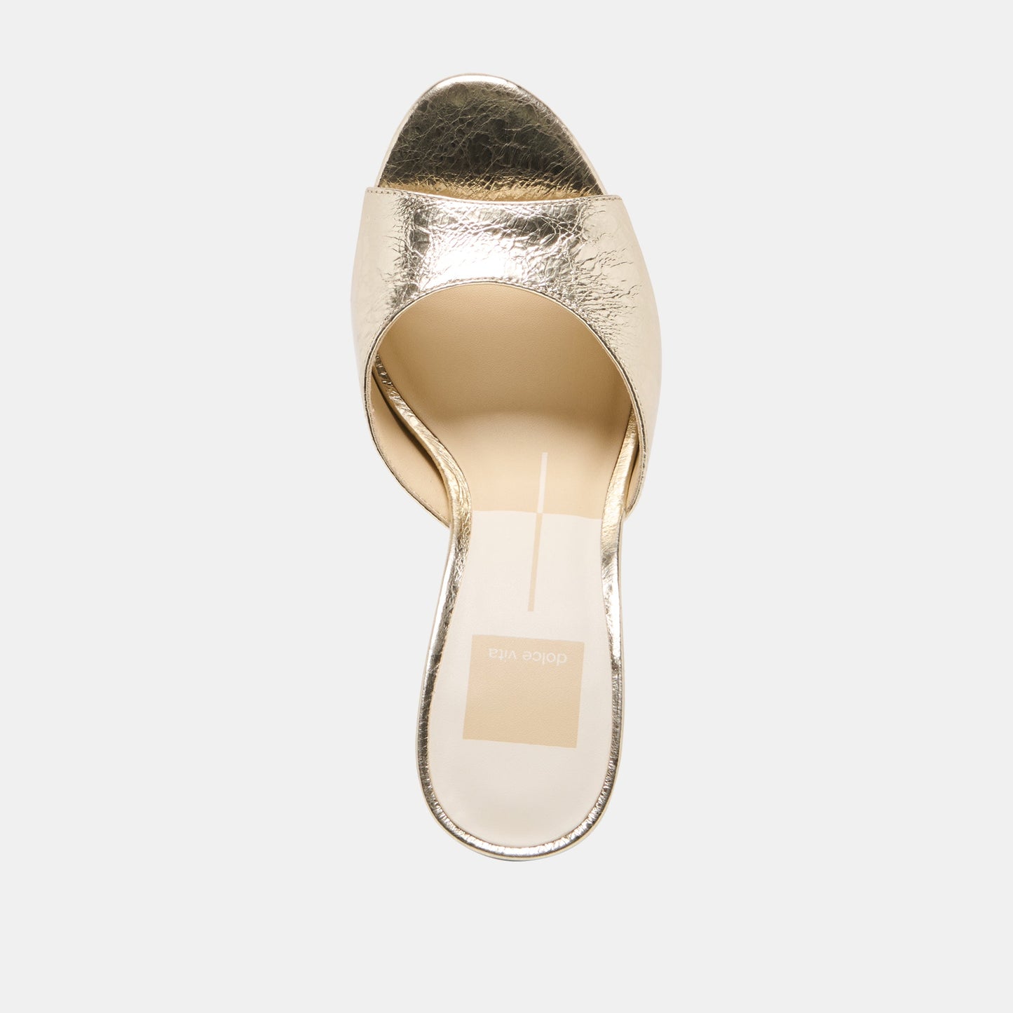 Dolce Vita Rosha Platinum Distressed Leather Heels