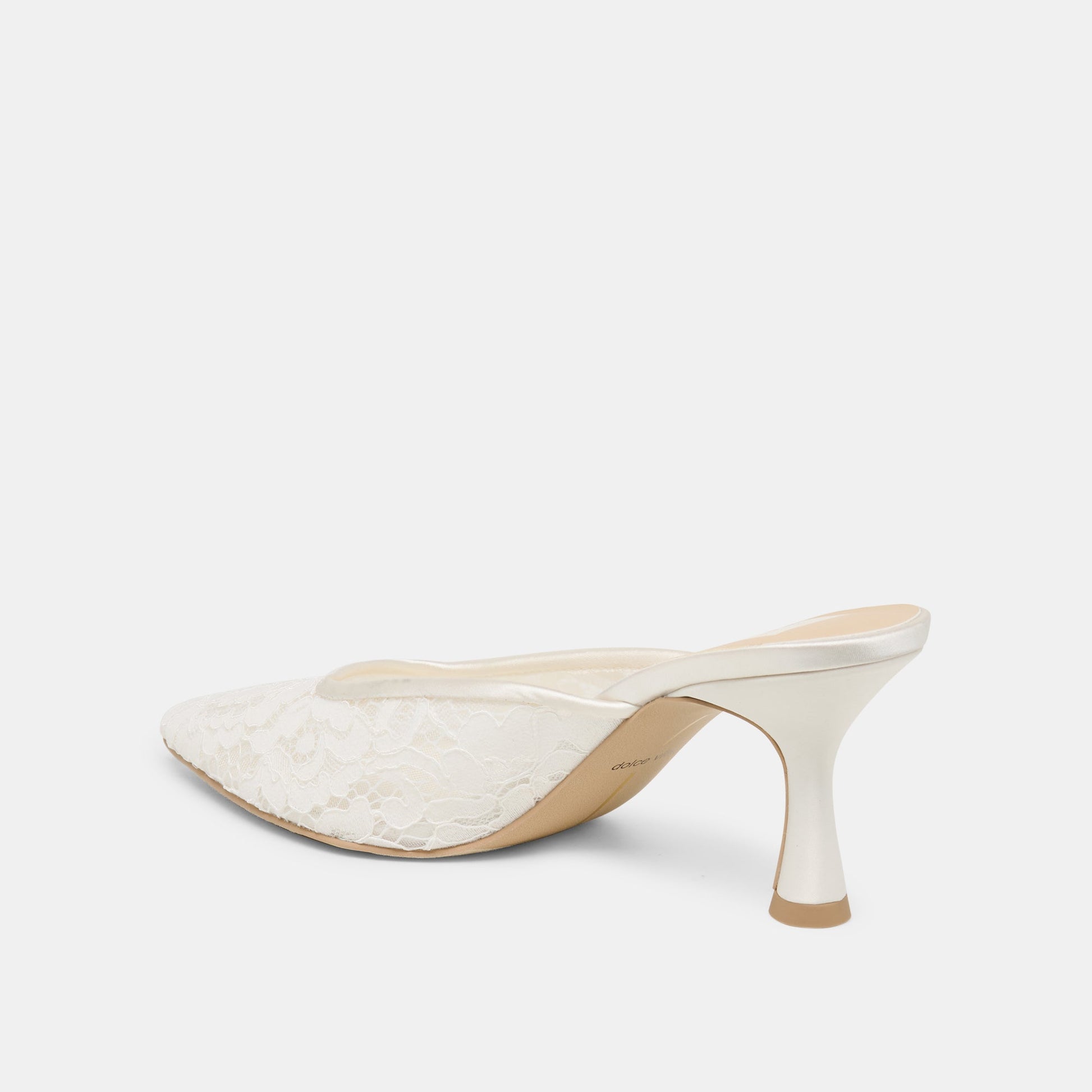 Dolce Vita Cleo High True White Lace Heels