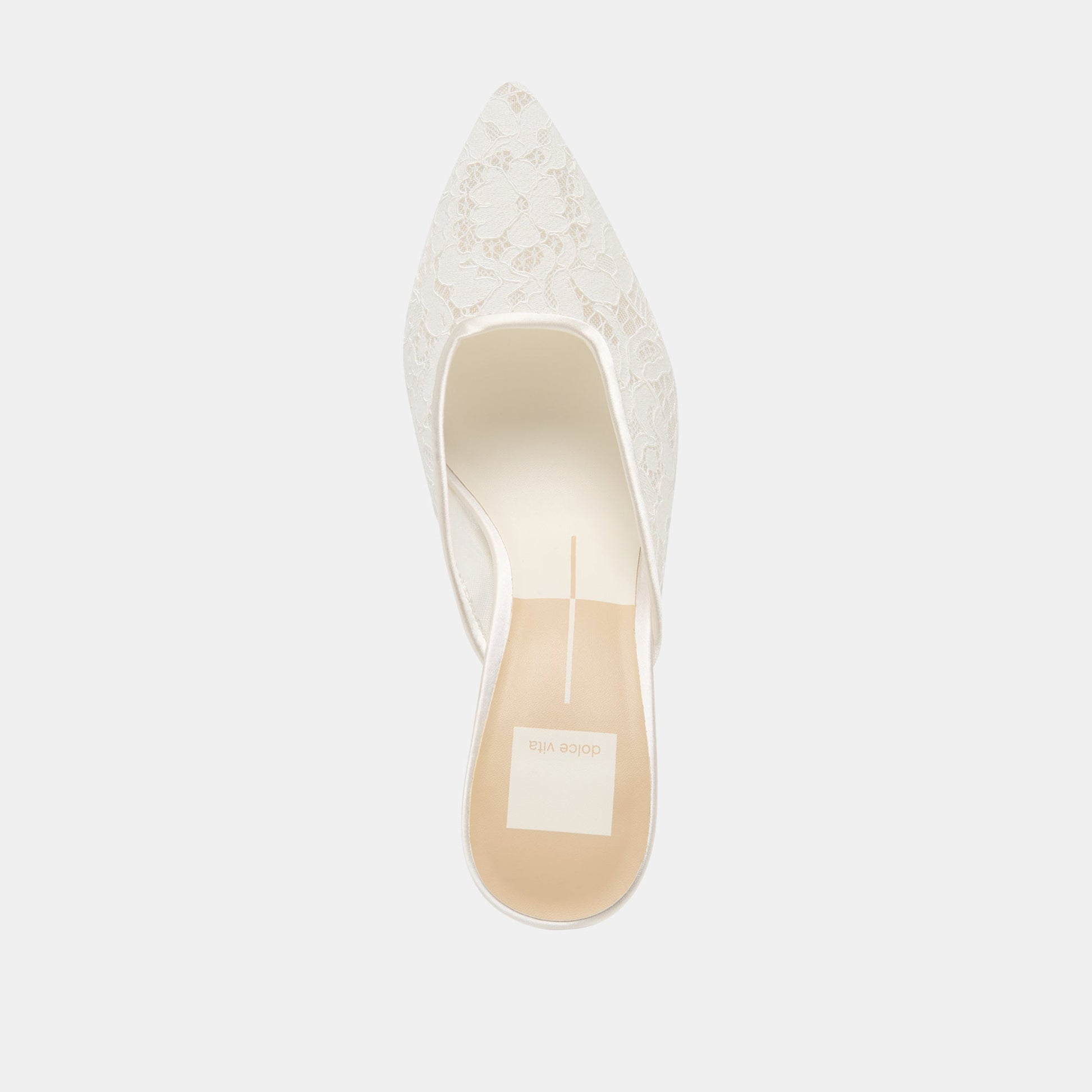 Dolce Vita Cleo High True White Lace Heels