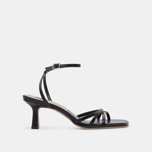 Dolce Vita Manji Wide Midnight Patent Leather Heels