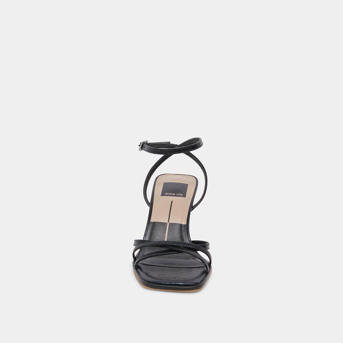 Dolce Vita Manji Wide Midnight Patent Leather Heels