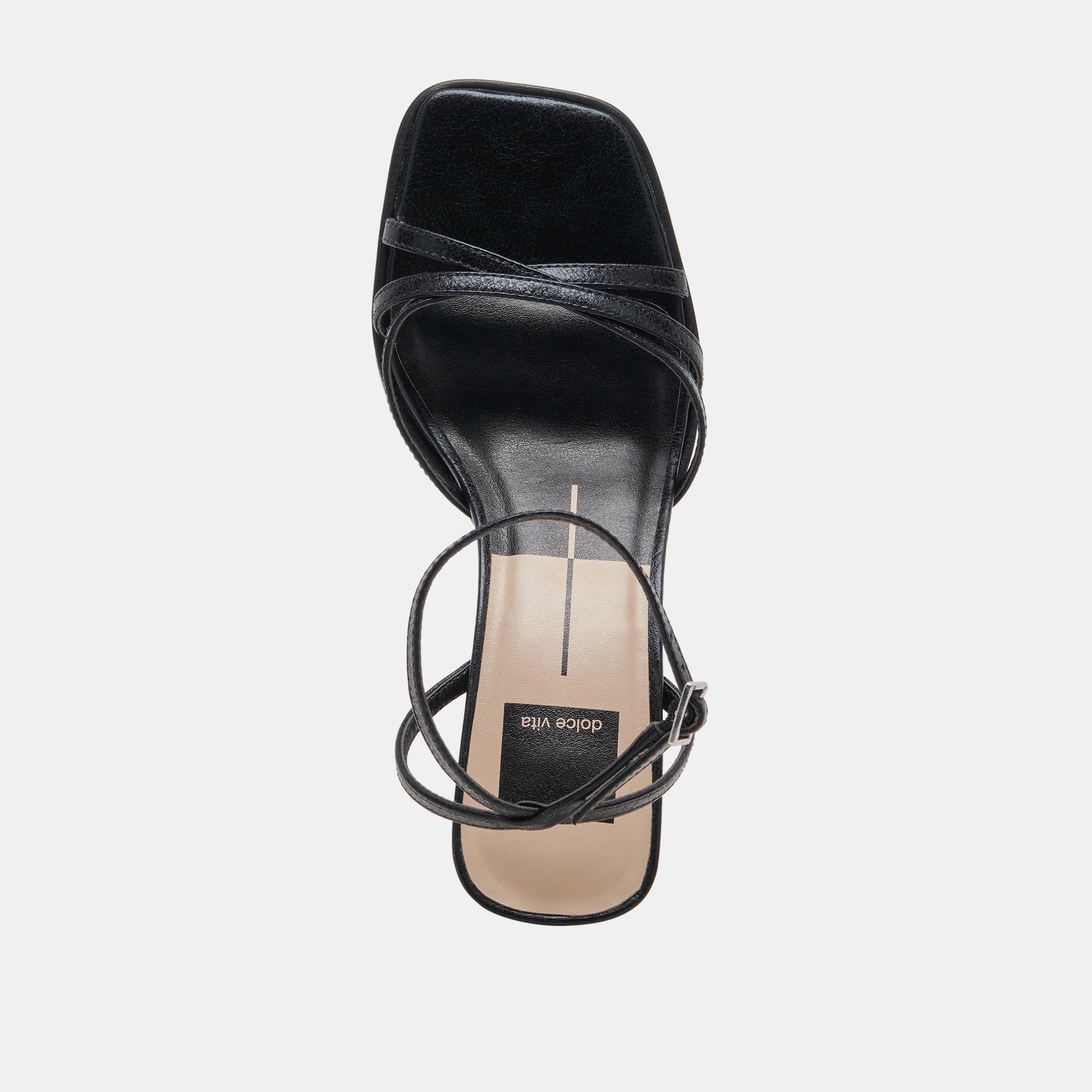 Dolce Vita Manji Wide Midnight Patent Leather Heels