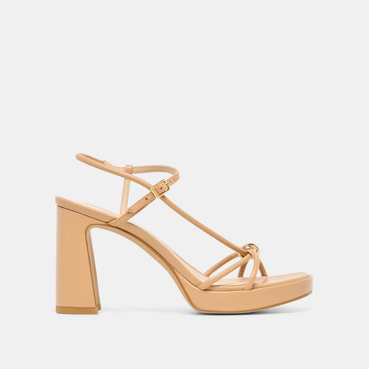 Dolce Vita Odete Lt Tan Leather Heels