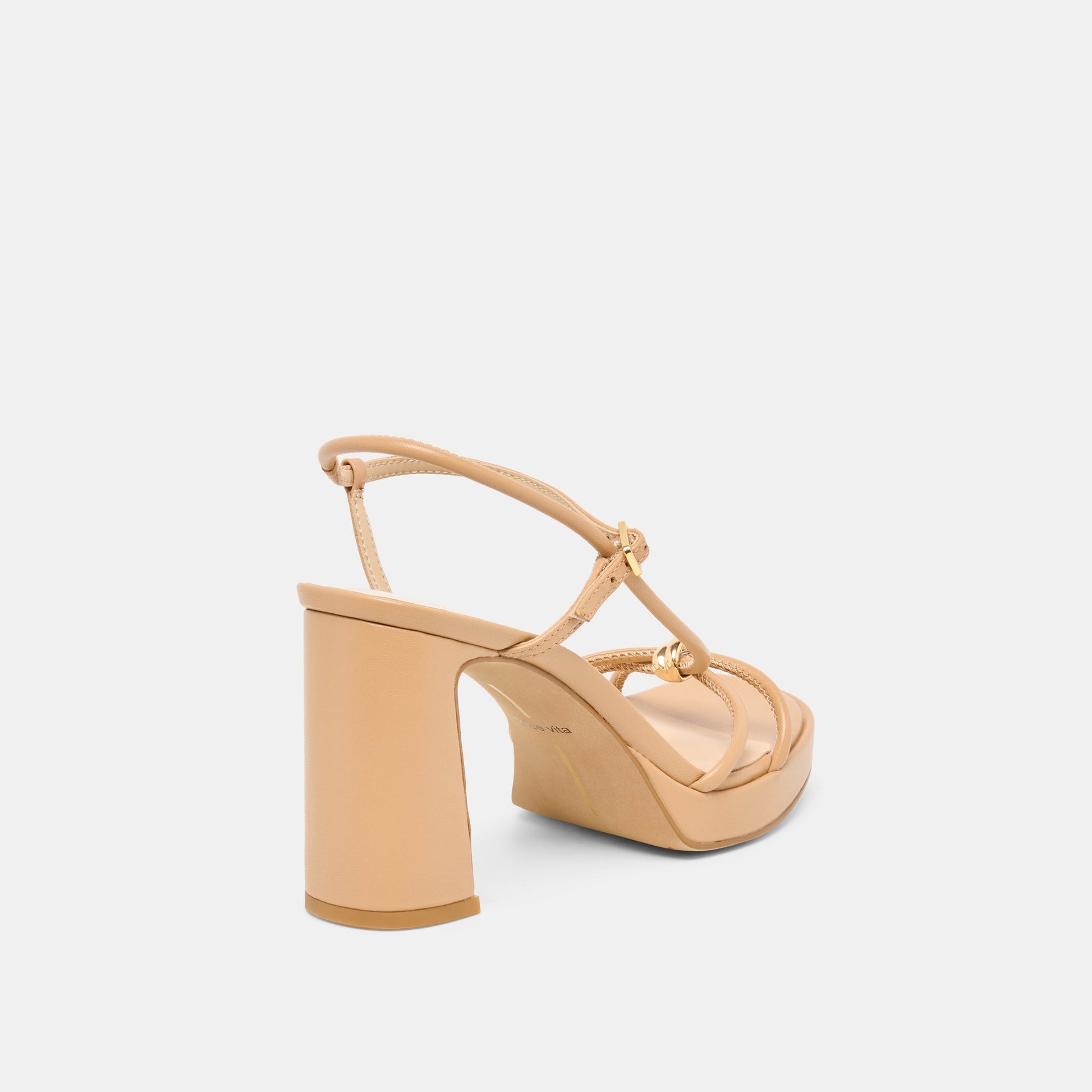 Dolce Vita Odete Lt Tan Leather Heels