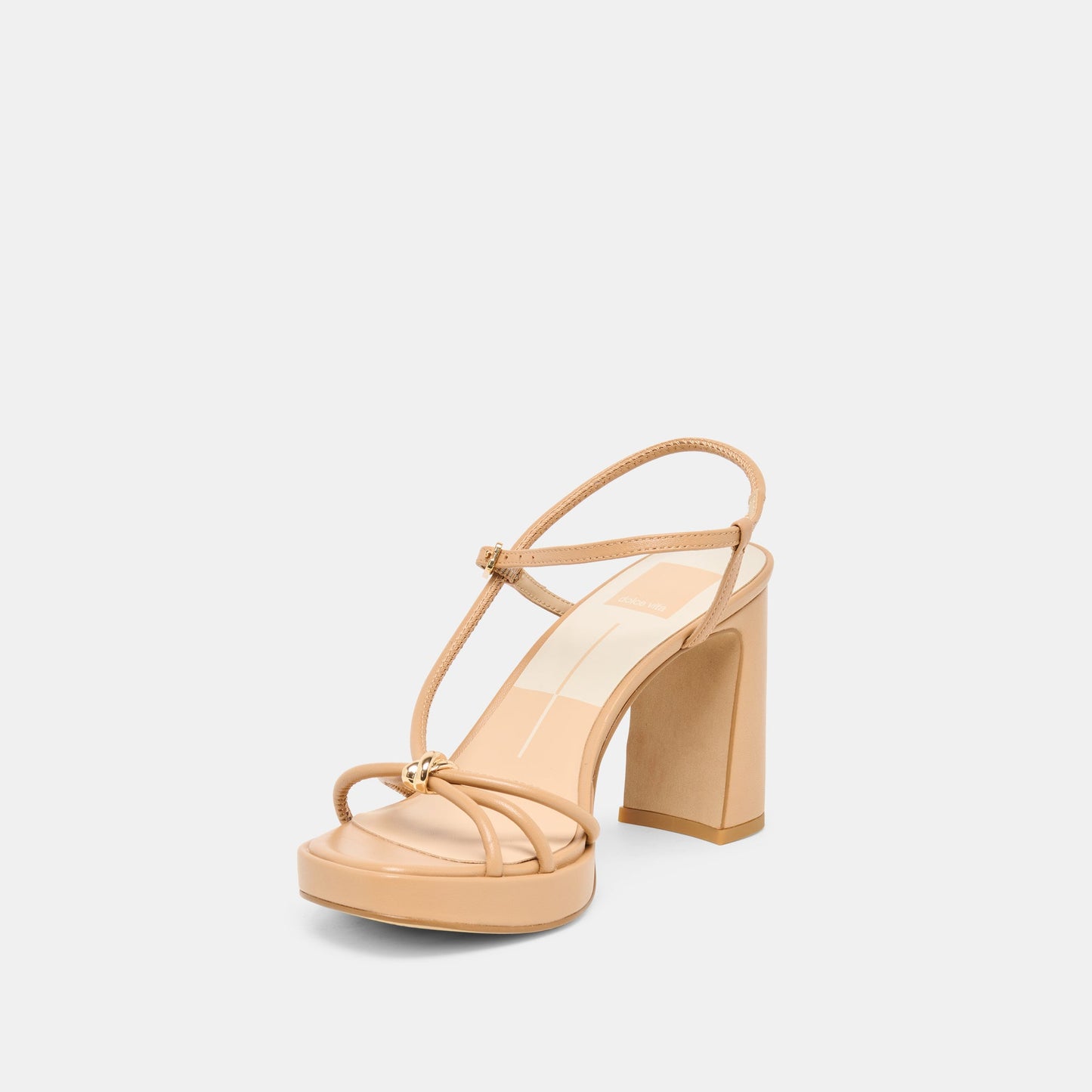 Dolce Vita Odete Lt Tan Leather Heels