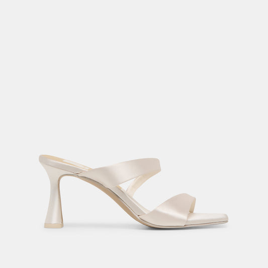 Dolce Vita Icelyn Ivory Satin Heels