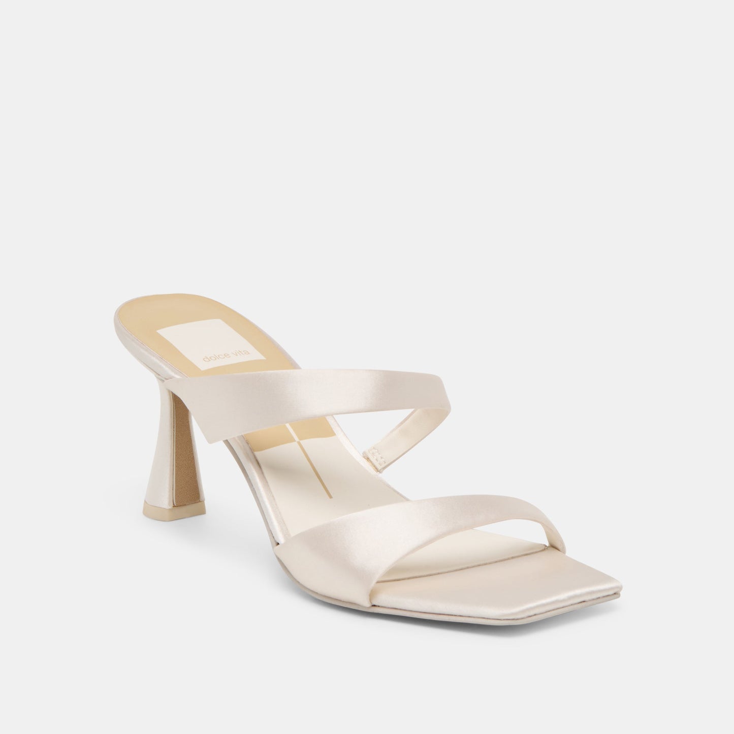 Dolce Vita Icelyn Ivory Satin Heels