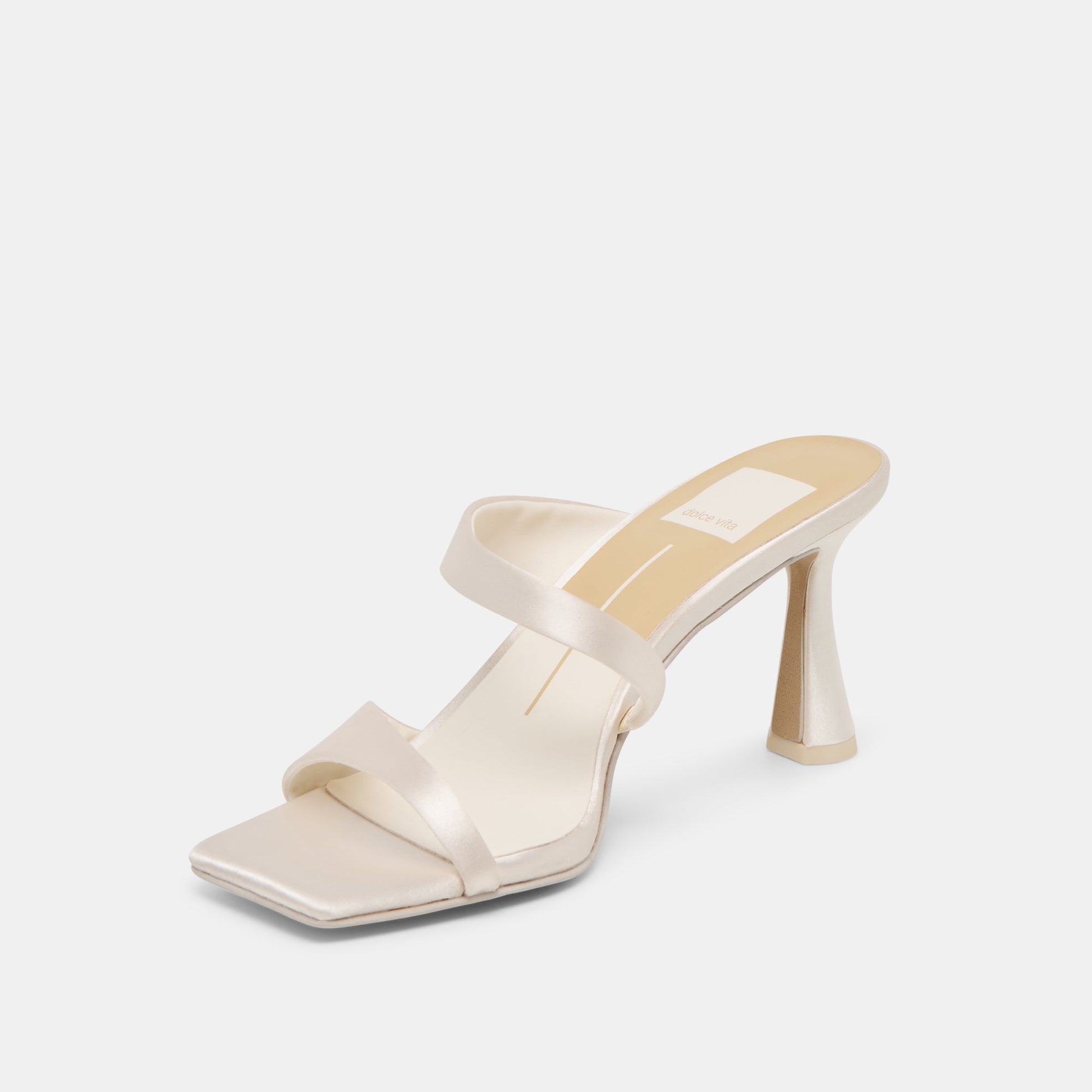 Dolce Vita Icelyn Ivory Satin Heels