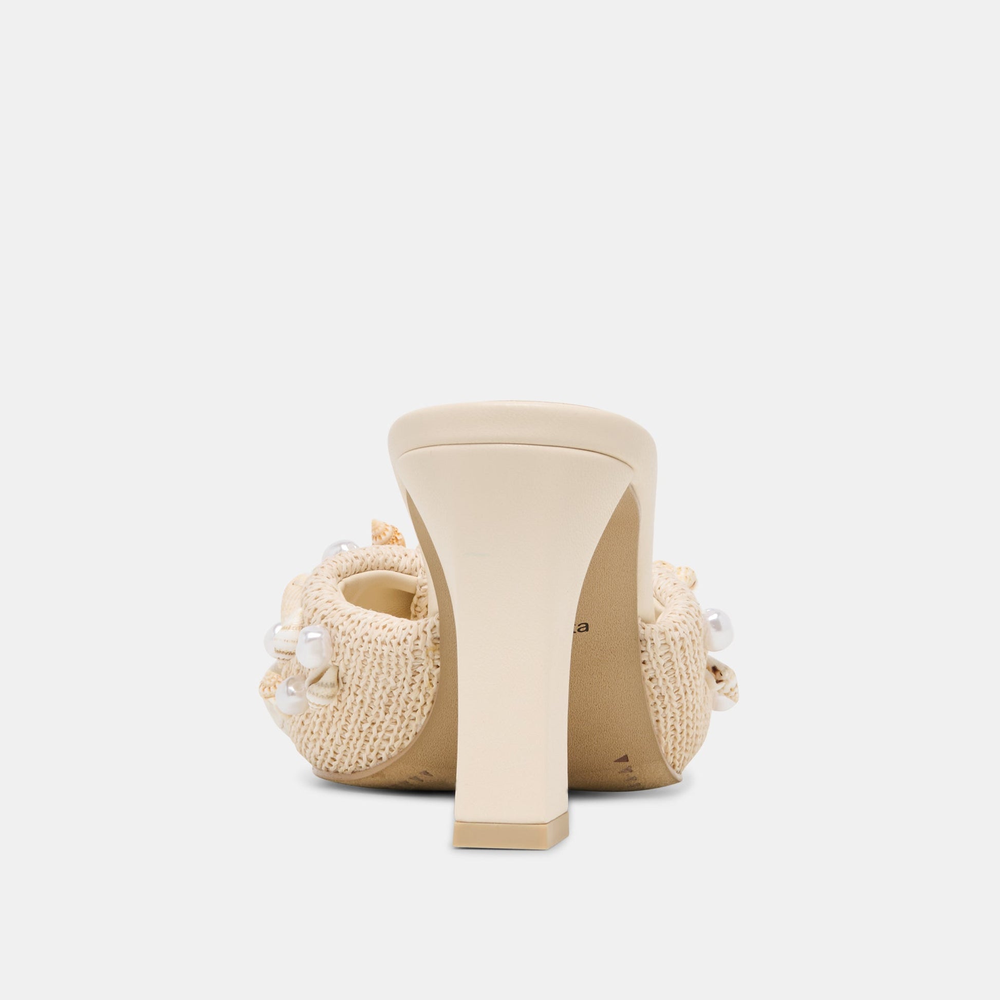 Dolce Vita Tylah Oatmeal Beaded Raffia Heels
