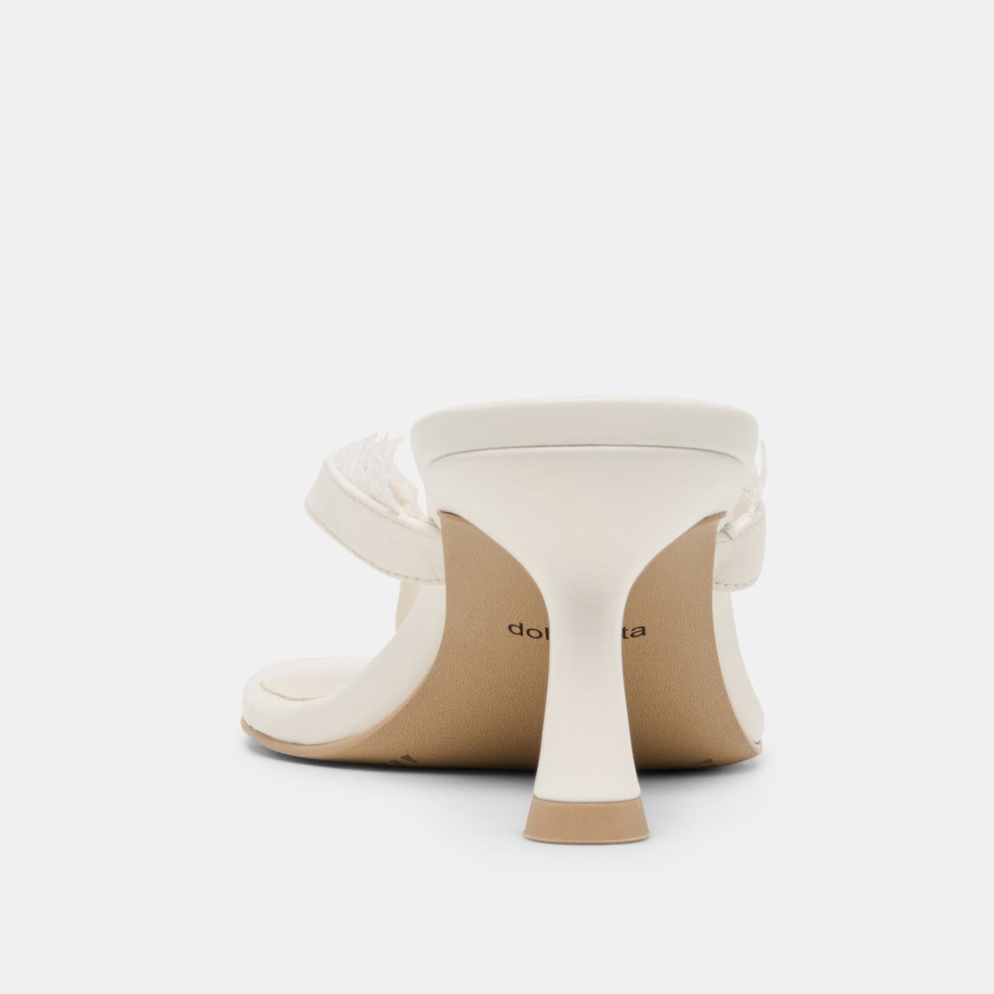 Dolce Vita Daksie Lace True White Leather Heels