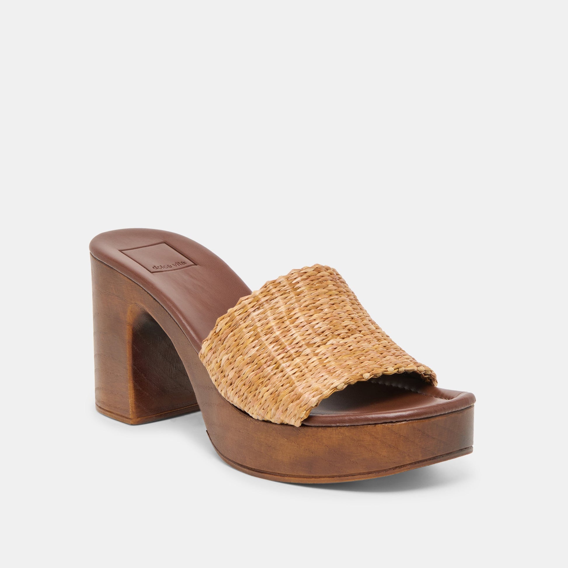 Dolce Vita Celest Natural Raffia Heels